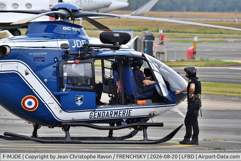 Aircraft F-MJDE, 2009 Eurocopter EC-135T-2, c/n 0747, France - Gendarmerie, at LFBD, photo by Jean Christophe Ravon / FRENCHSKY