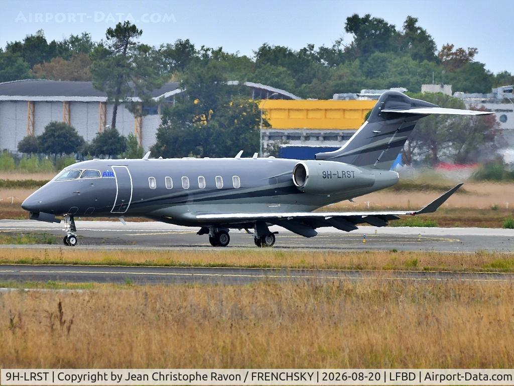 Aircraft 9H-LRST, 2026 Bombardier BD-100-1A10 Challenger 3500, c/n 21106, Air Corporate Milan (LIN) Bordeaux (BOD) CPV106, at LFBD, photo by Jean Christophe Ravon / FRENCHSKY