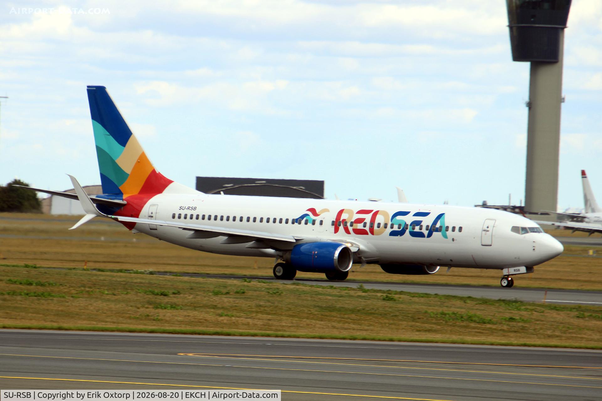 Aircraft SU-RSB, 2006 Boeing 737-8Q8, c/n 29369 l/n 1939, SU-RSB taking off rw 22R, at EKCH, photo by Erik Oxtorp