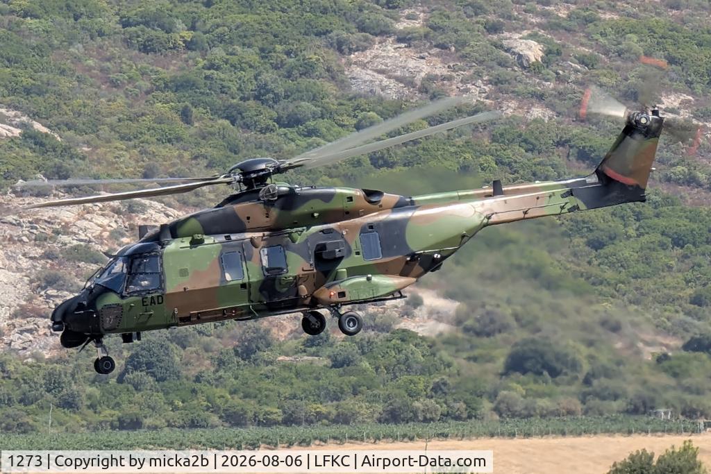 Aircraft 1273, 2012 NHI NH-90 TTH Caiman, c/n 1273, Take off, at LFKC, photo by micka2b