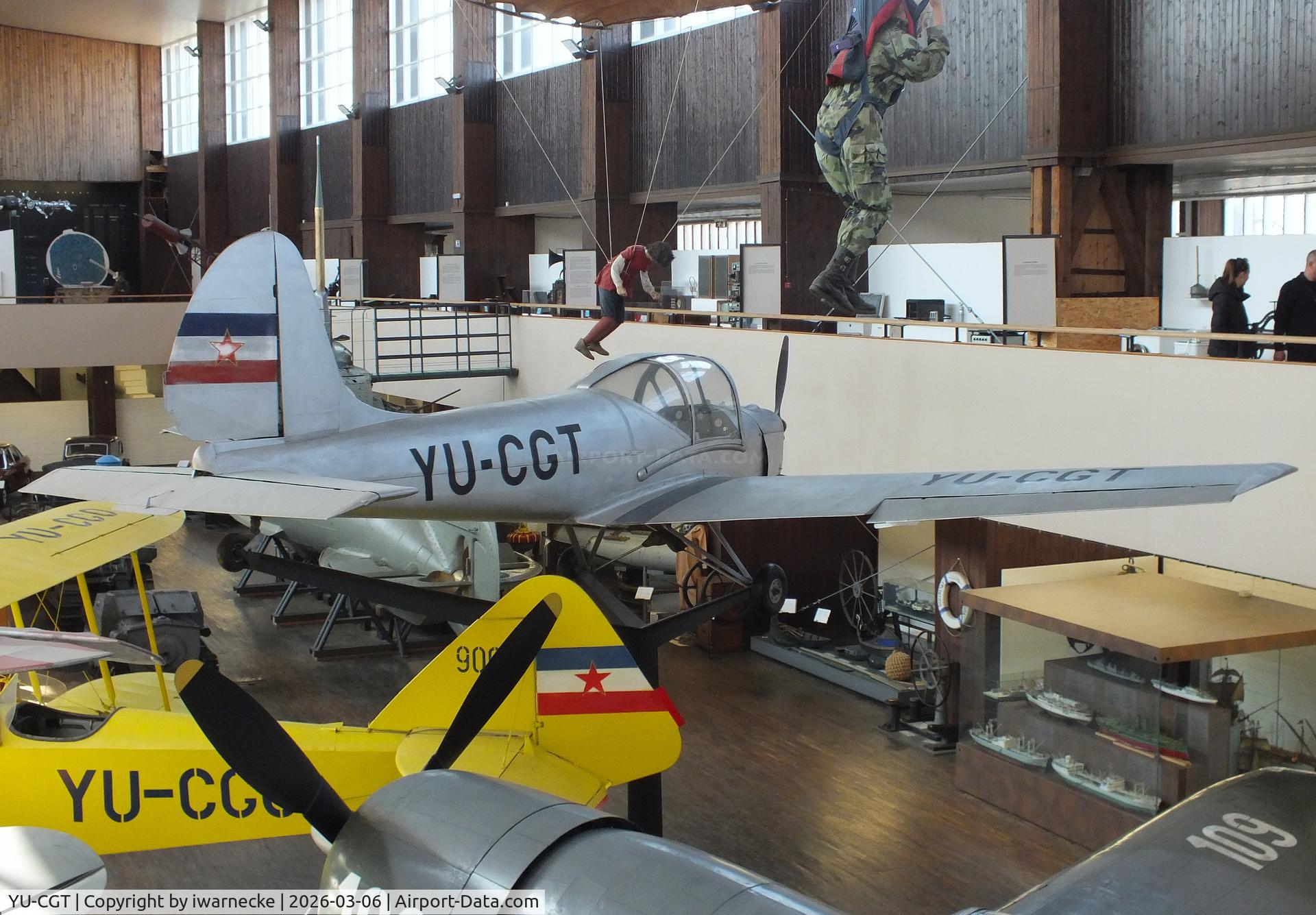 Aircraft YU-CGT, Utva C-3 Trojka, c/n 0777, UTVA C-3 Trojka at the Technical Museum Nikola Tesla, Zagreb, photo by iwarnecke