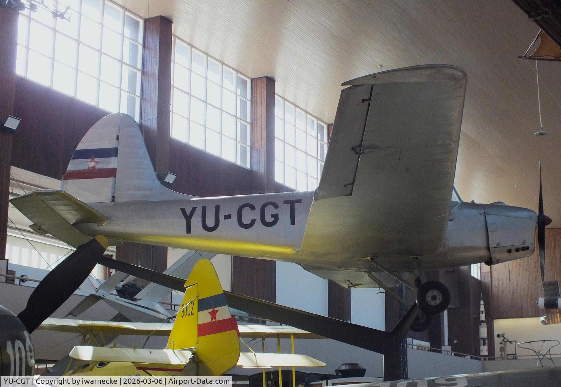 Aircraft YU-CGT, Utva C-3 Trojka, c/n 0777, UTVA C-3 Trojka at the Technical Museum Nikola Tesla, Zagreb, photo by iwarnecke