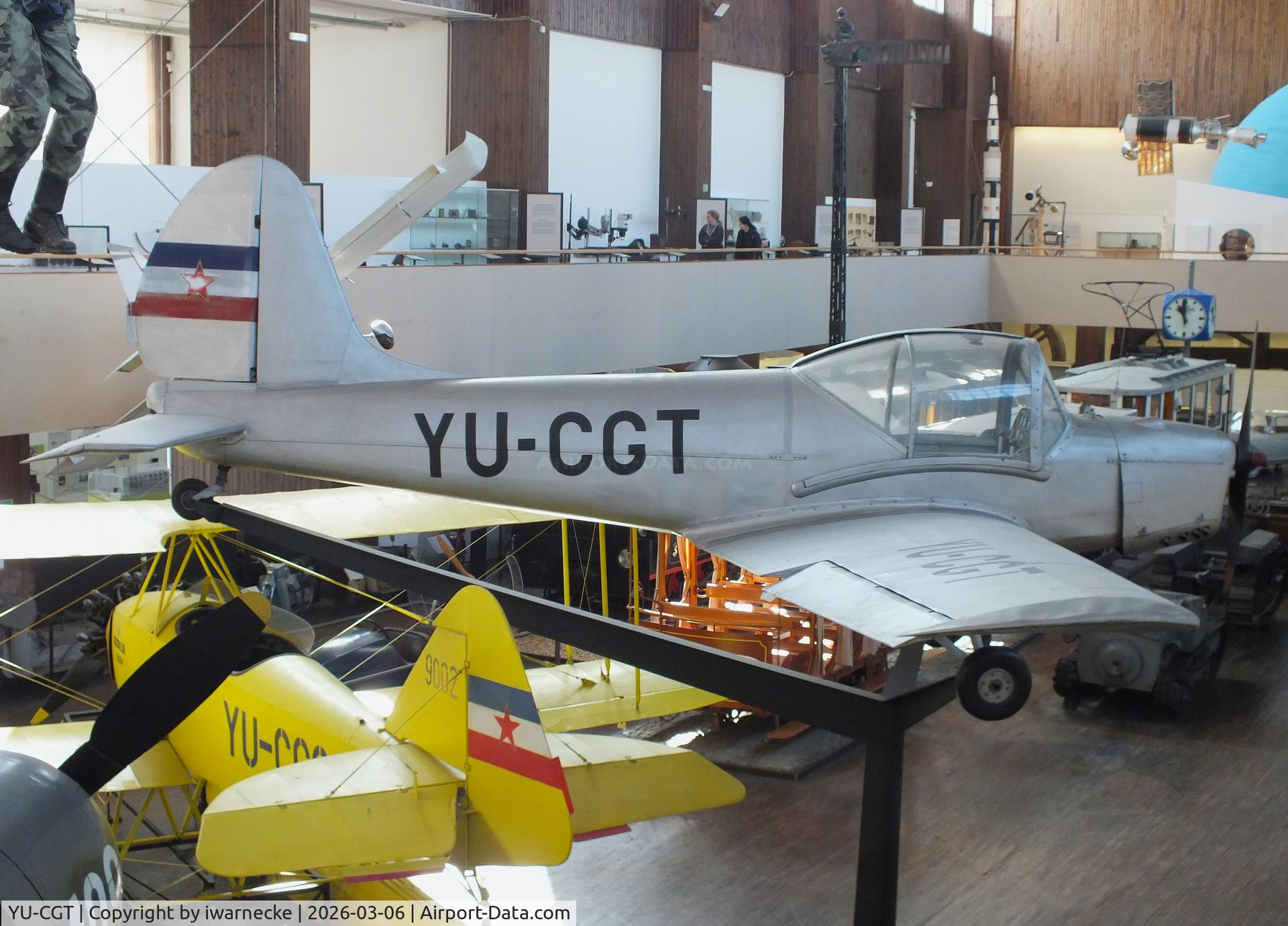 Aircraft YU-CGT, Utva C-3 Trojka, c/n 0777, UTVA C-3 Trojka at the Technical Museum Nikola Tesla, Zagreb, photo by iwarnecke