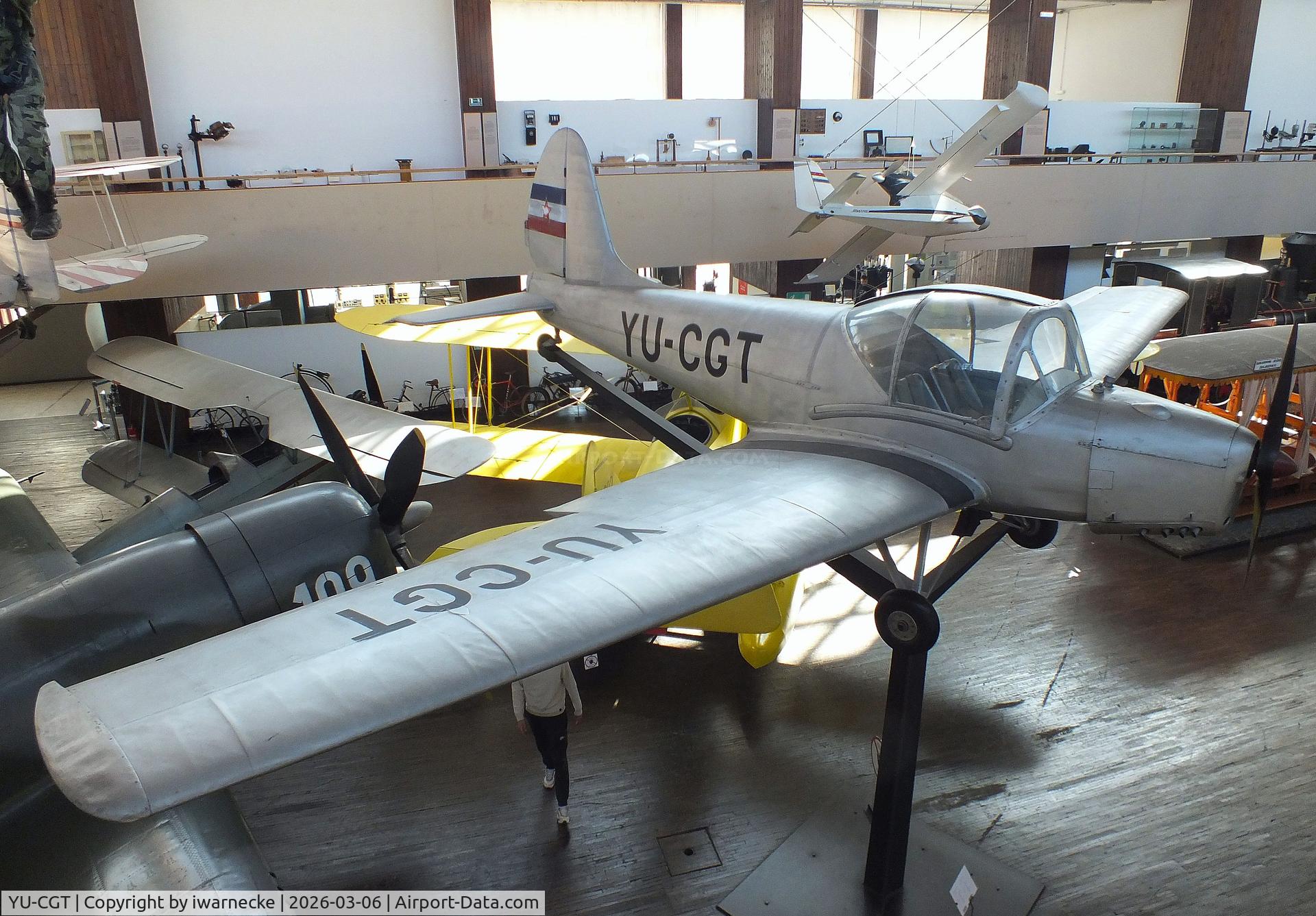 Aircraft YU-CGT, Utva C-3 Trojka, c/n 0777, UTVA C-3 Trojka at the Technical Museum Nikola Tesla, Zagreb, photo by iwarnecke