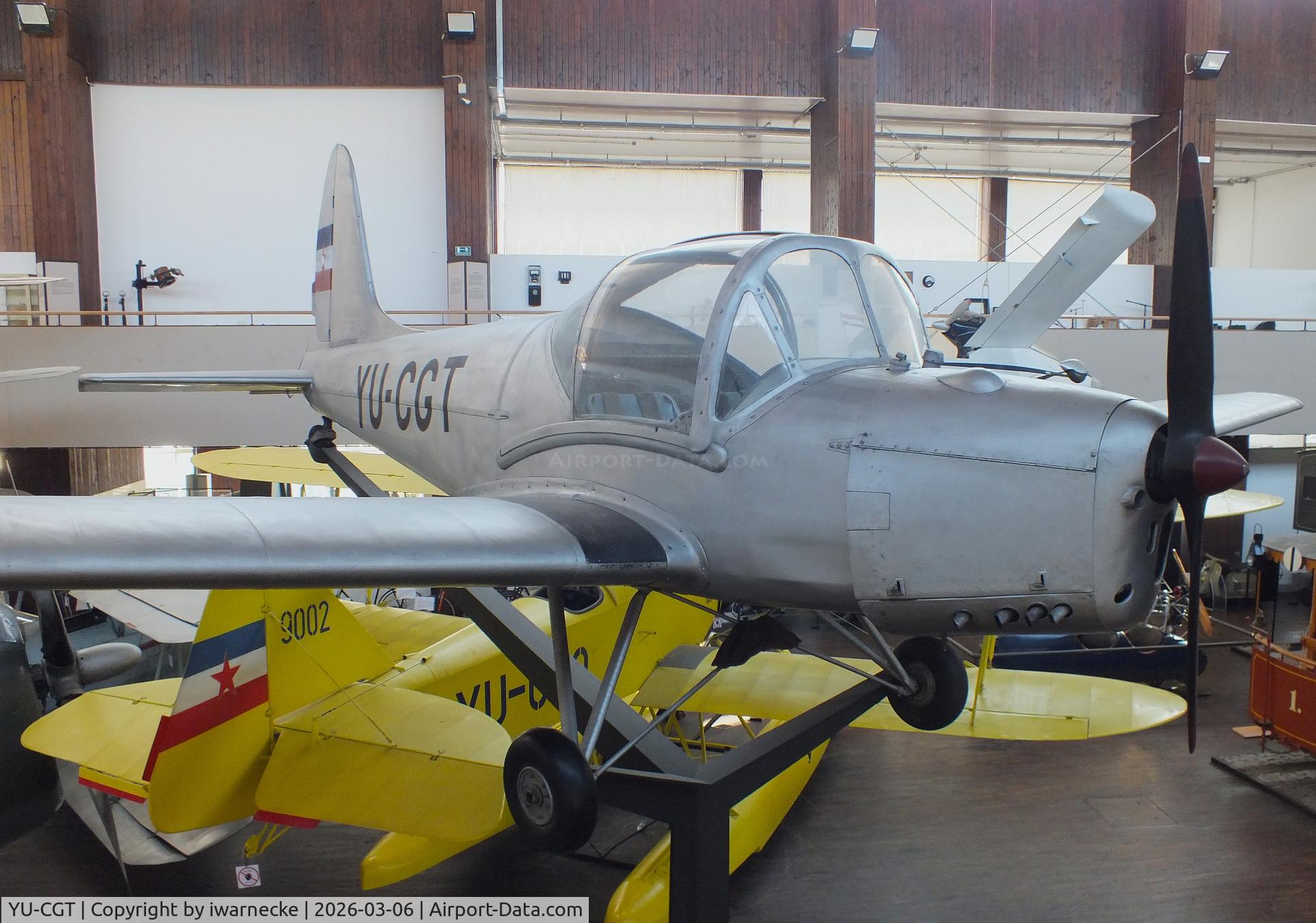Aircraft YU-CGT, Utva C-3 Trojka, c/n 0777, UTVA C-3 Trojka at the Technical Museum Nikola Tesla, Zagreb, photo by iwarnecke