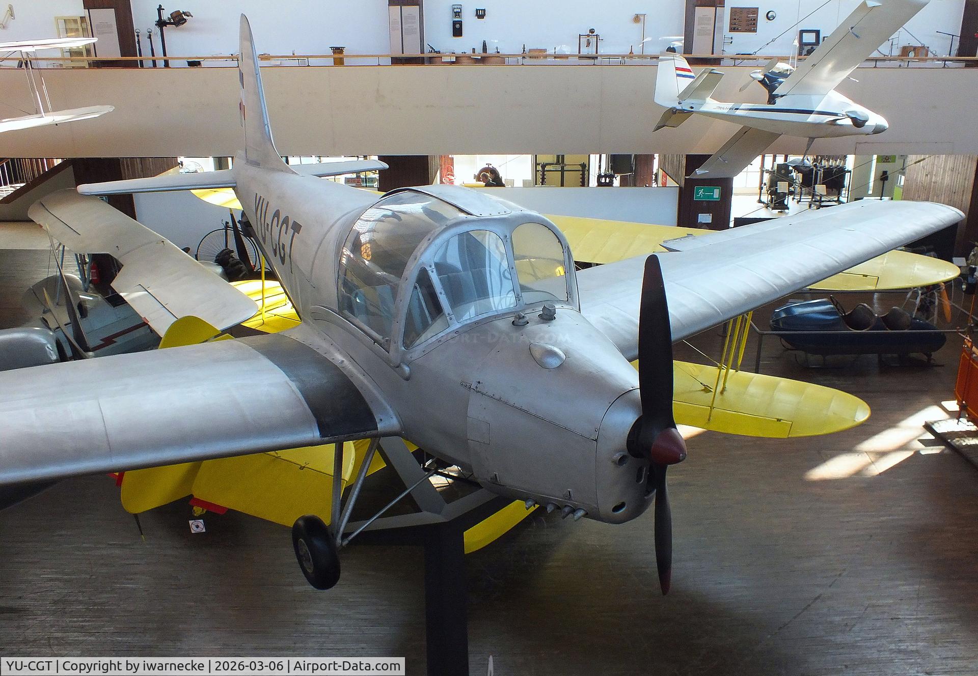 Aircraft YU-CGT, Utva C-3 Trojka, c/n 0777, UTVA C-3 Trojka at the Technical Museum Nikola Tesla, Zagreb, photo by iwarnecke