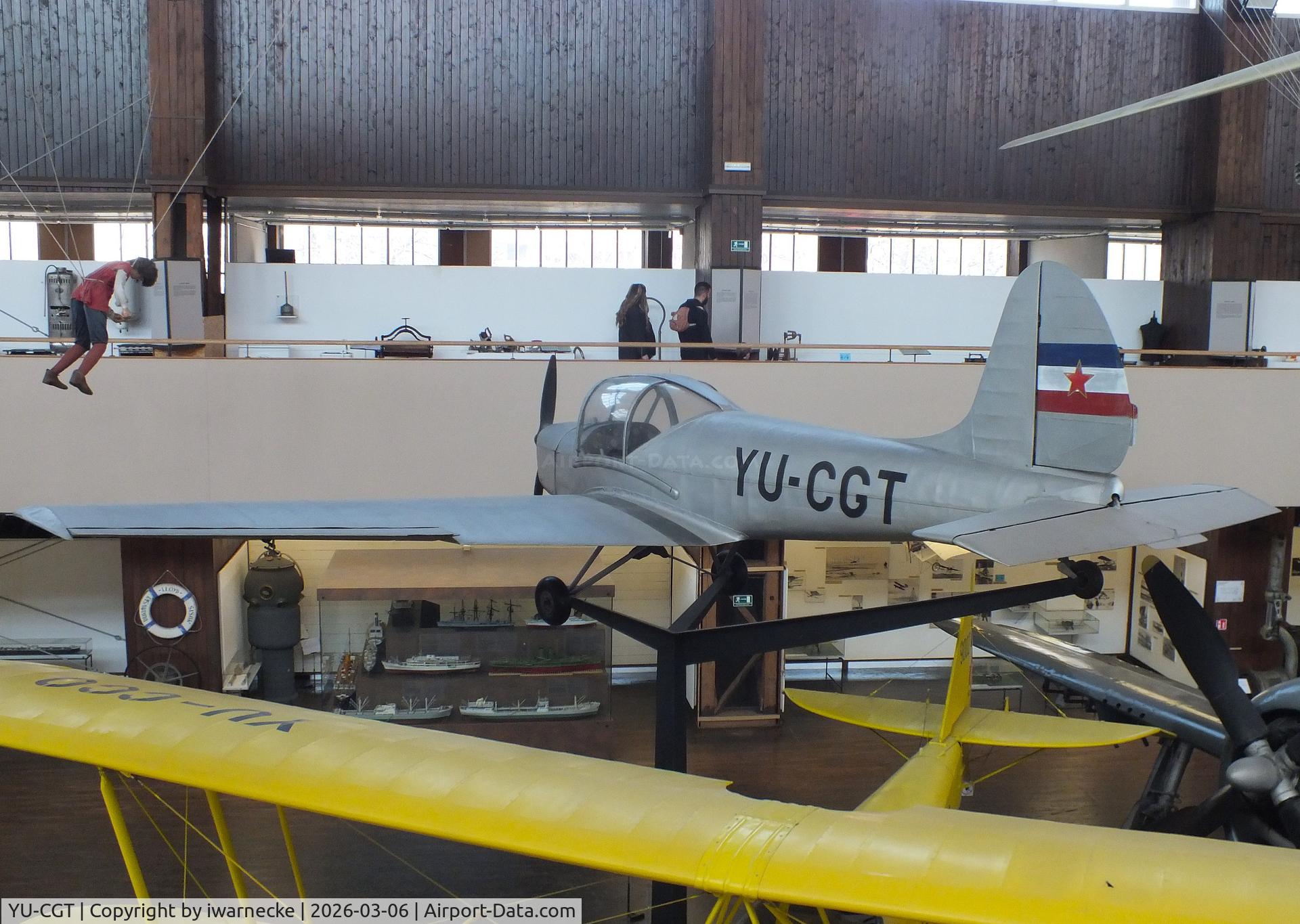 Aircraft YU-CGT, Utva C-3 Trojka, c/n 0777, UTVA C-3 Trojka at the Technical Museum Nikola Tesla, Zagreb, photo by iwarnecke