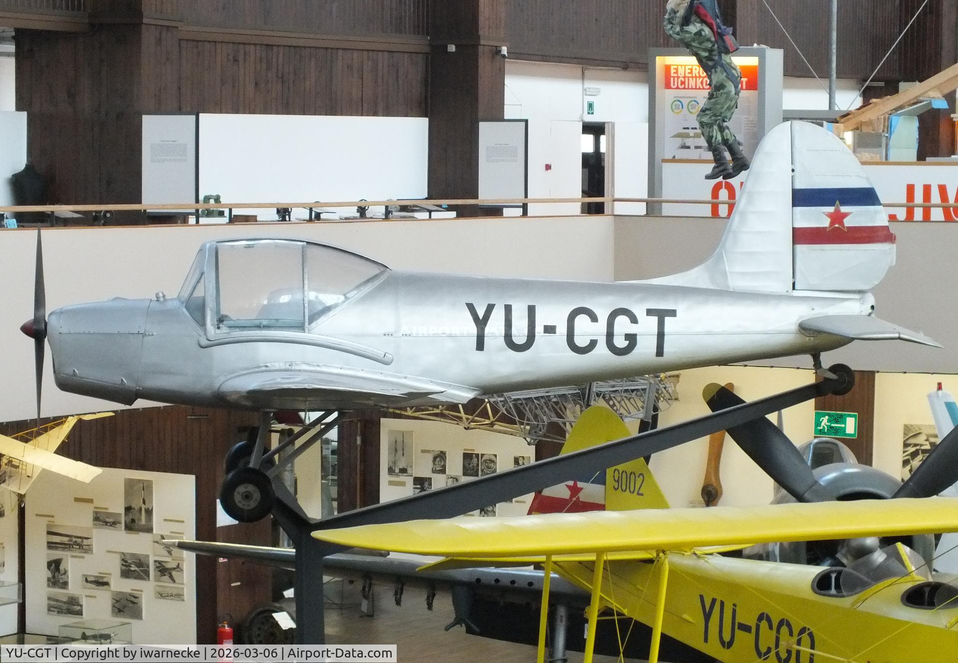 Aircraft YU-CGT, Utva C-3 Trojka, c/n 0777, UTVA C-3 Trojka at the Technical Museum Nikola Tesla, Zagreb, photo by iwarnecke