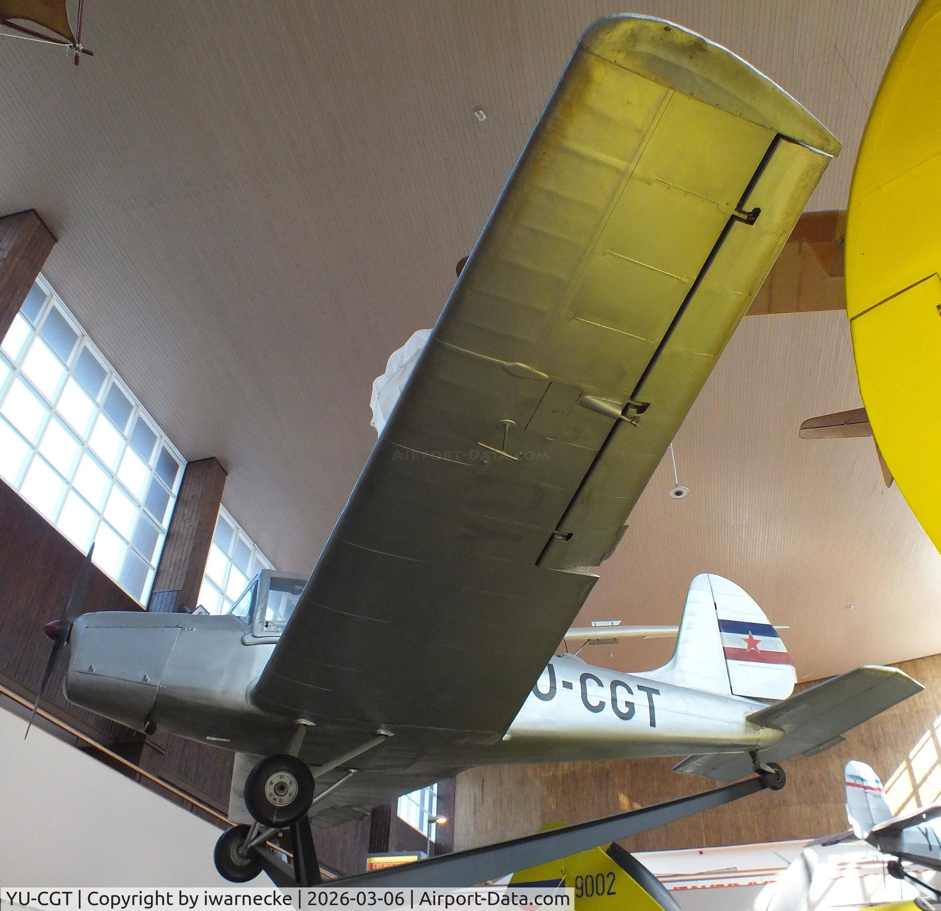 Aircraft YU-CGT, Utva C-3 Trojka, c/n 0777, UTVA C-3 Trojka at the Technical Museum Nikola Tesla, Zagreb, photo by iwarnecke