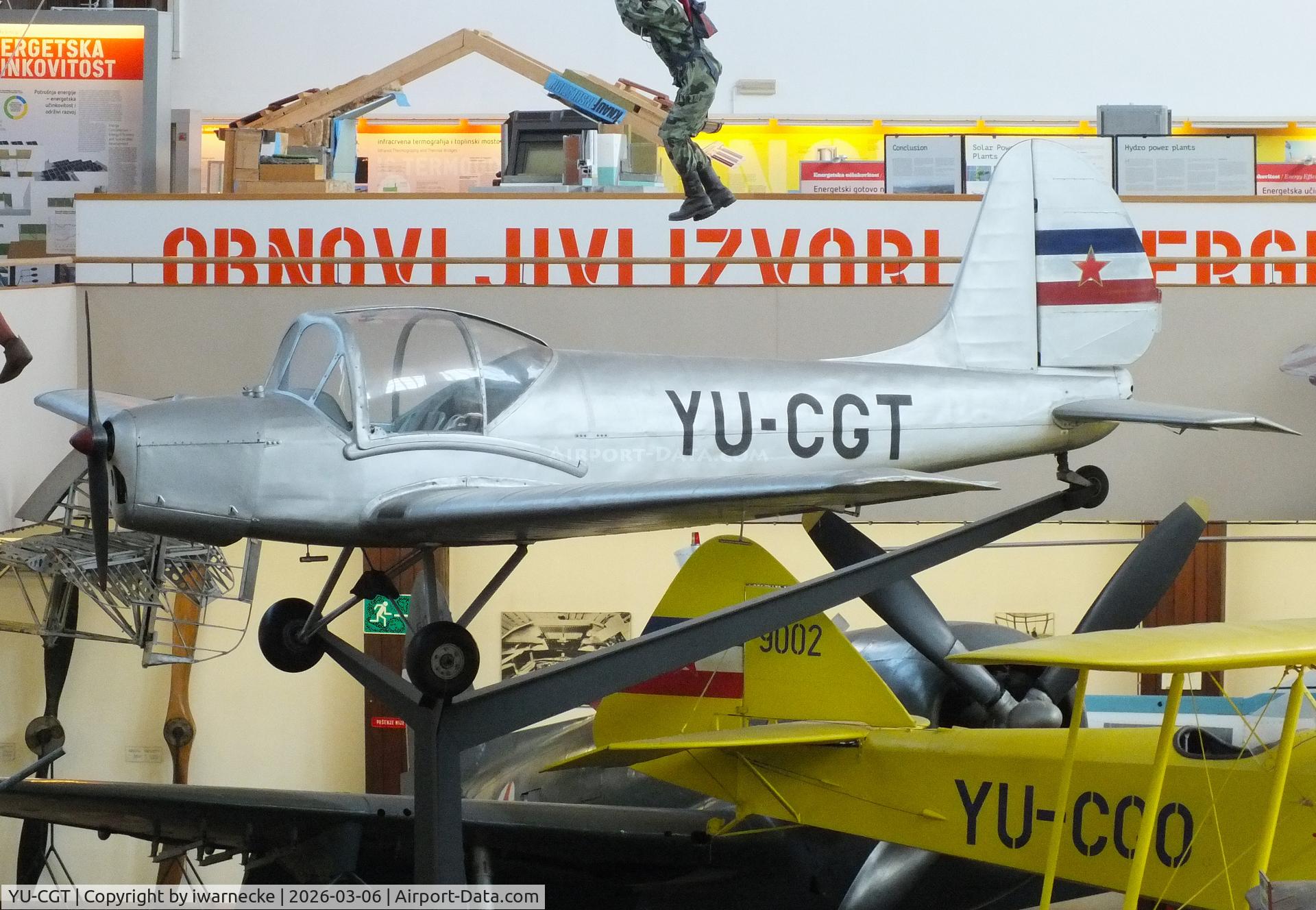 Aircraft YU-CGT, Utva C-3 Trojka, c/n 0777, UTVA C-3 Trojka at the Technical Museum Nikola Tesla, Zagreb, photo by iwarnecke