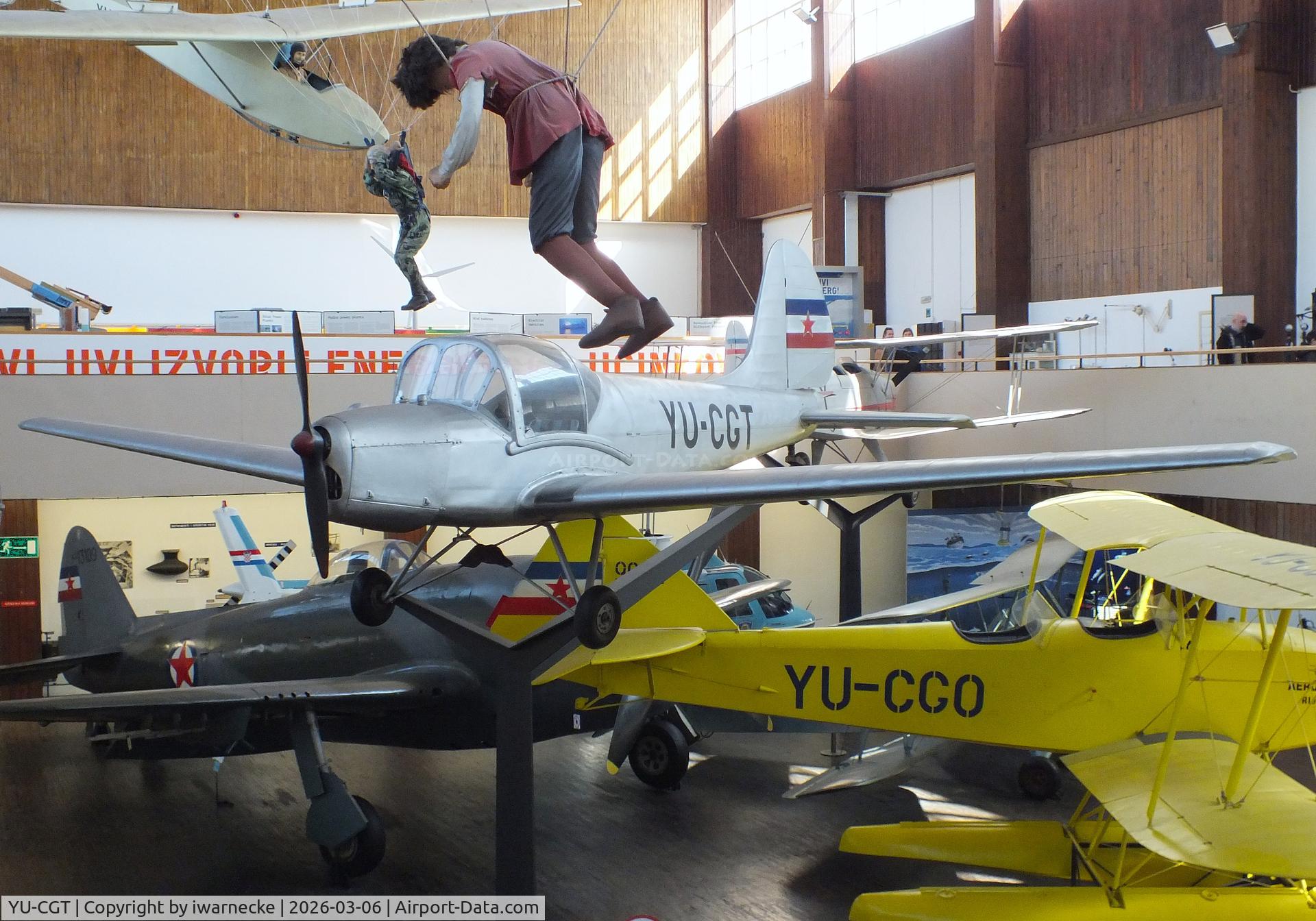 Aircraft YU-CGT, Utva C-3 Trojka, c/n 0777, UTVA C-3 Trojka at the Technical Museum Nikola Tesla, Zagreb, photo by iwarnecke
