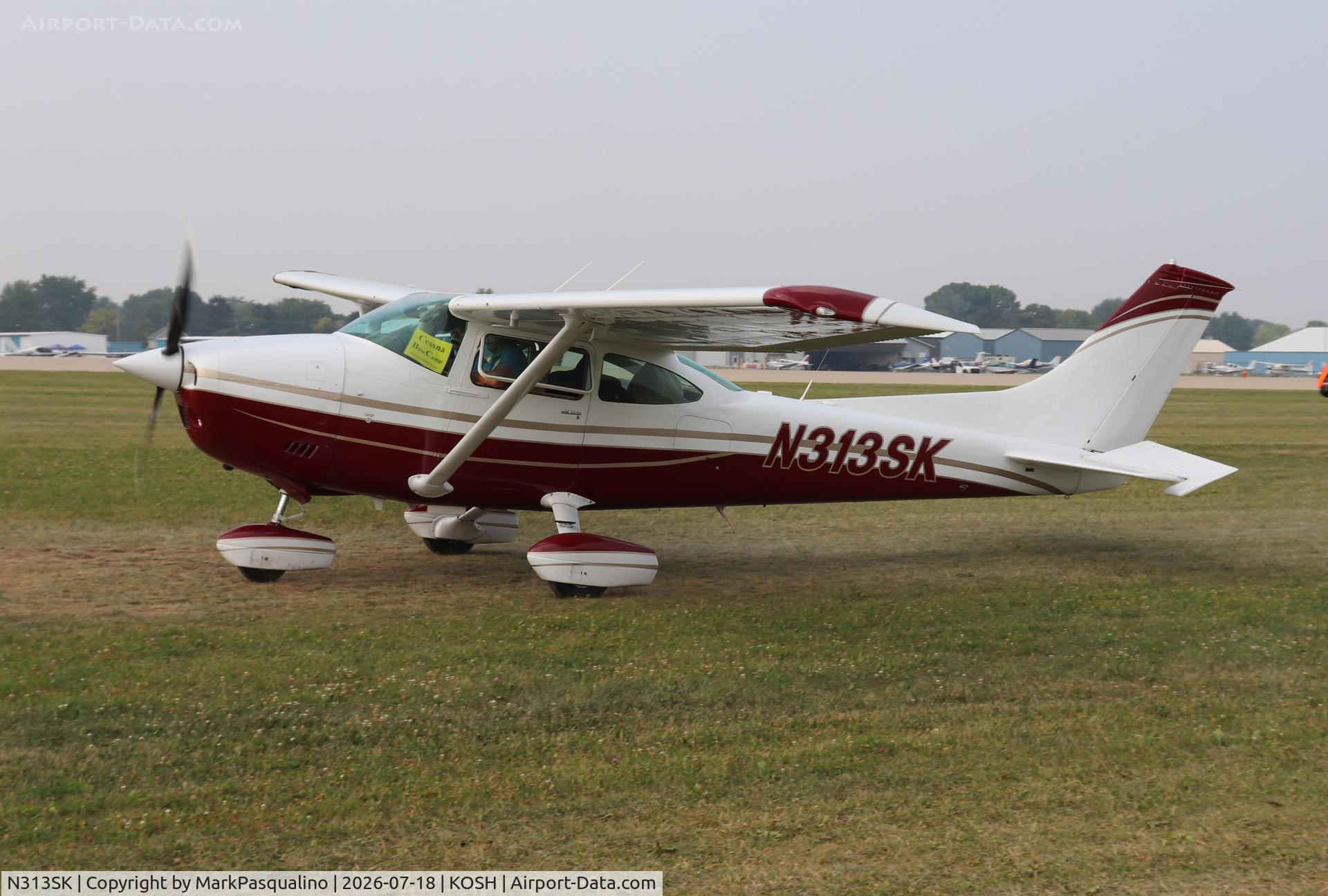 Aircraft N313SK, 1973 Cessna 182P Skylane, c/n 18262630, Cessna 182P, at KOSH, photo by MarkPasqualino