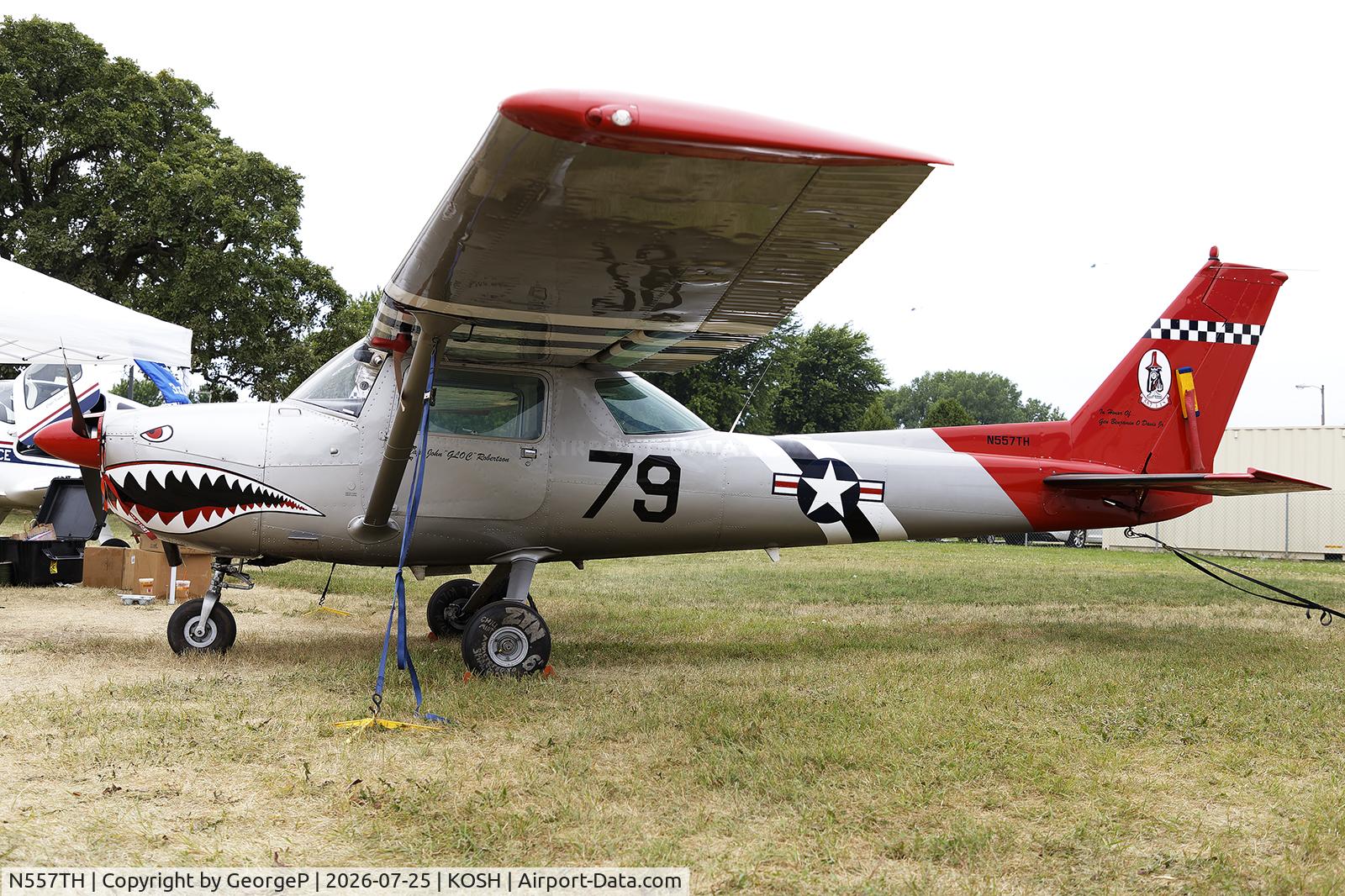 Aircraft N557TH, 1975 Cessna 150M, c/n 15077111, Airventure 2026., at KOSH, photo by GeorgeP