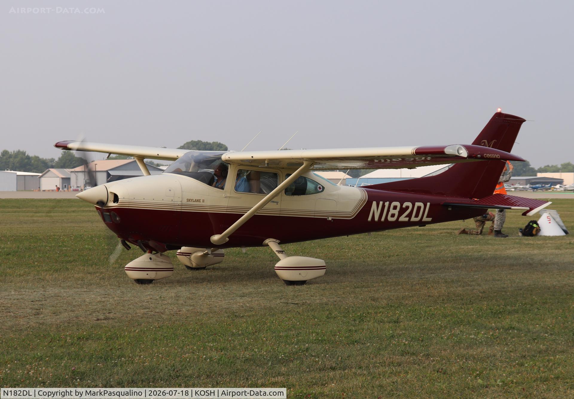 Aircraft N182DL, 1976 Cessna 182P Skylane, c/n 18264512, Cessna 182P, at KOSH, photo by MarkPasqualino
