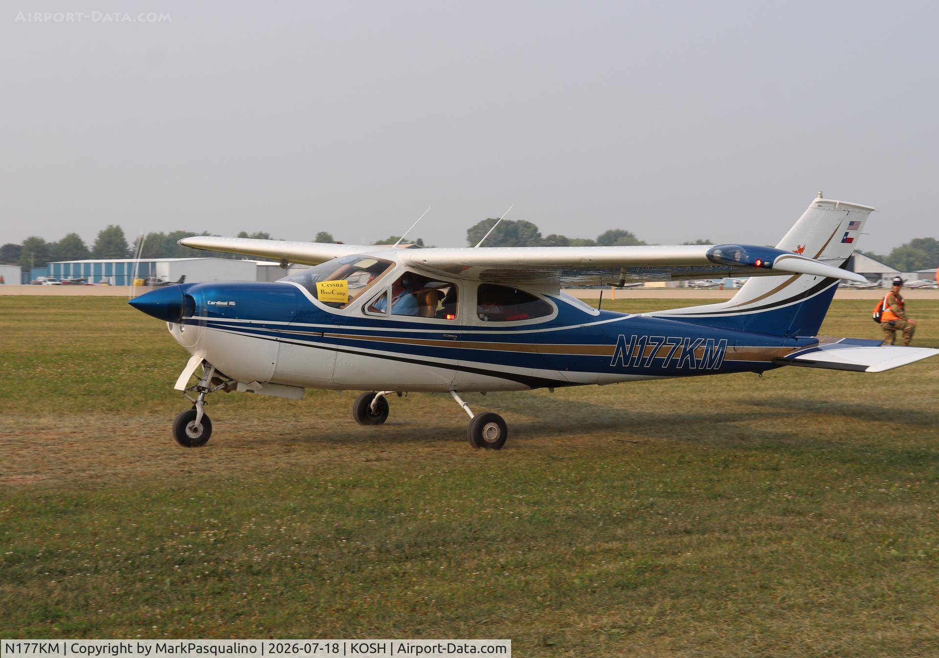 Aircraft N177KM, 1975 Cessna 177RG Cardinal Cardinal, c/n 177RG0819, Cessna 177RG, at KOSH, photo by MarkPasqualino