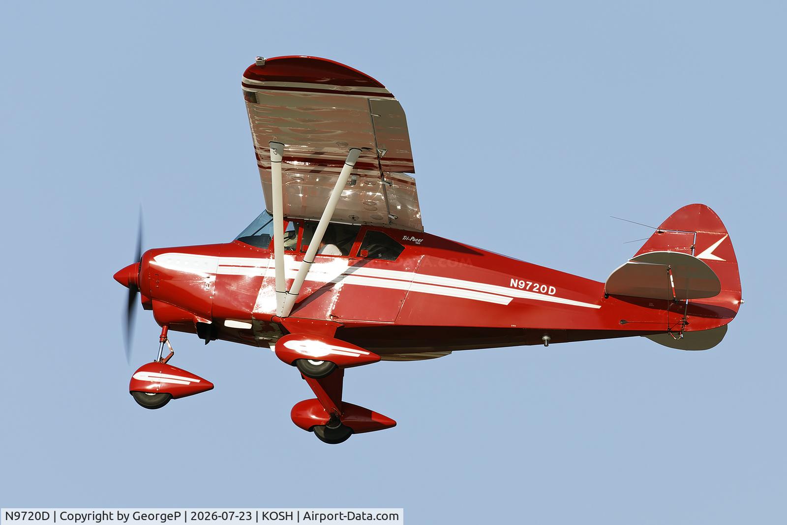 Aircraft N9720D, 1959 Piper PA-22-160 Tri Pacer, c/n 22-6632, Airventure 2026., at KOSH, photo by GeorgeP