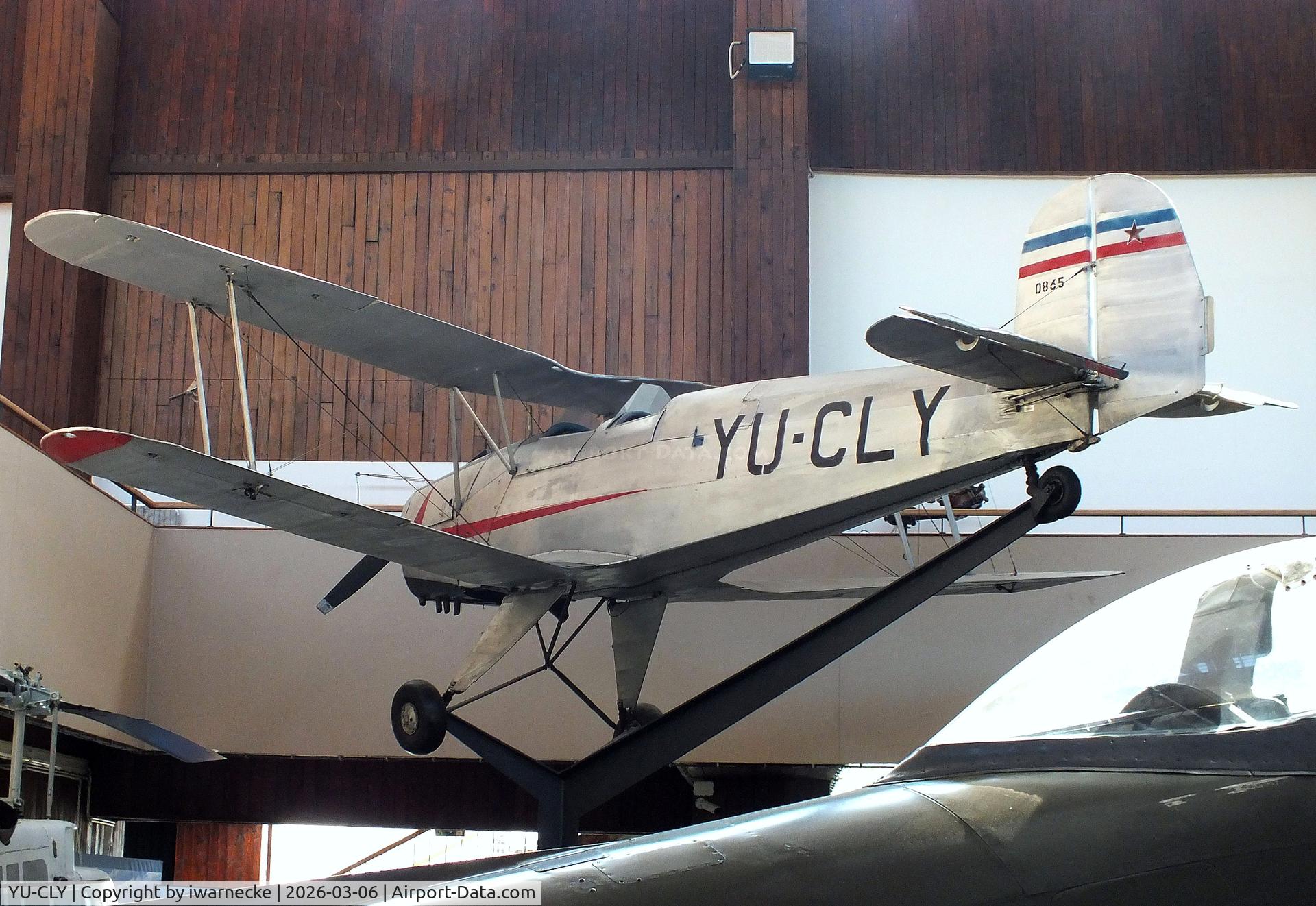 Aircraft YU-CLY, Bucker Bu-131D Jungmann, c/n 1924, Bücker Bü 131D Jungmann at the Technical Museum Nikola Tesla, Zagreb, photo by iwarnecke