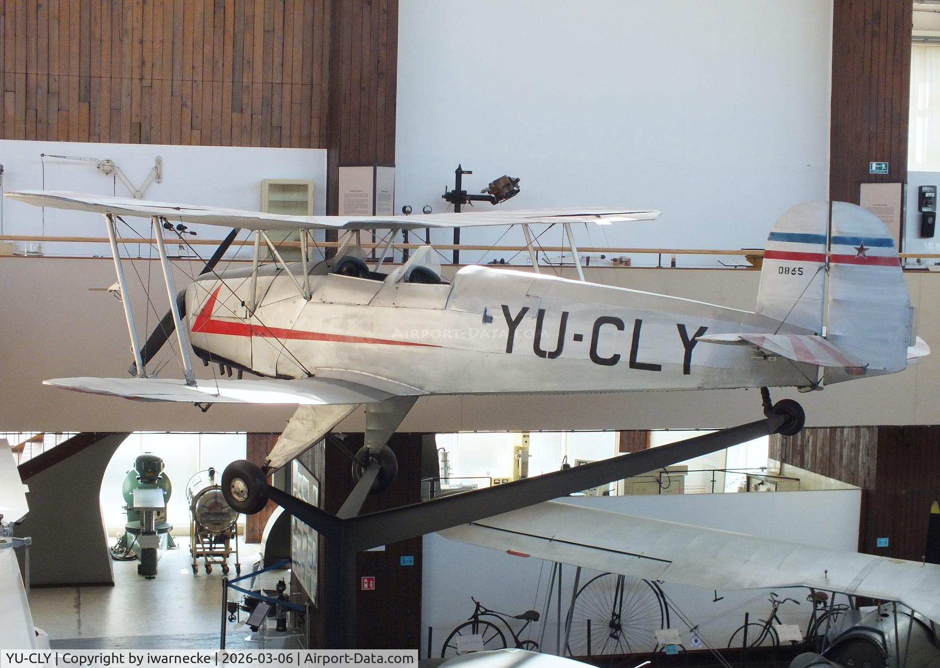 Aircraft YU-CLY, Bucker Bu-131D Jungmann, c/n 1924, Bücker Bü 131D Jungmann at the Technical Museum Nikola Tesla, Zagreb, photo by iwarnecke