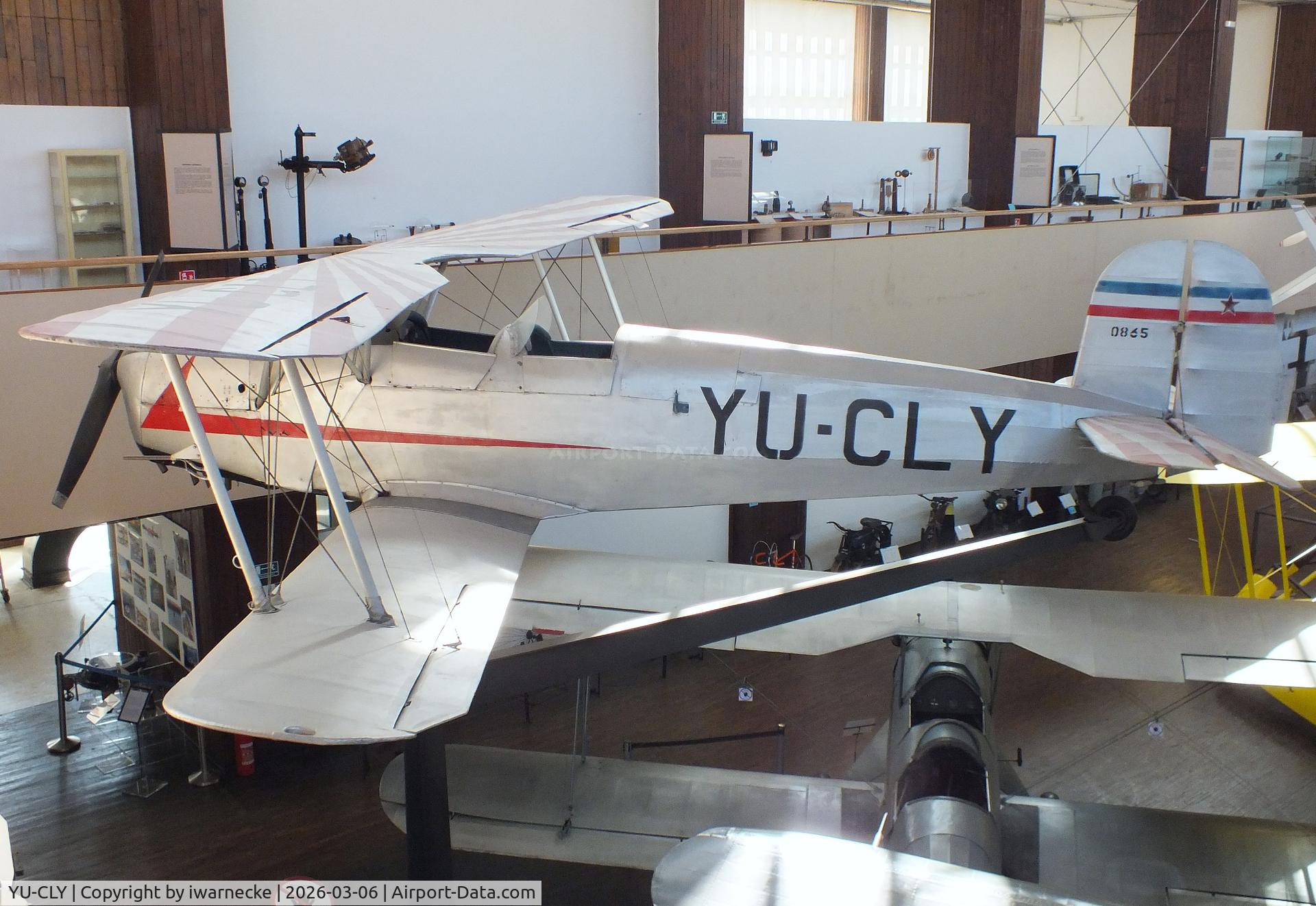 Aircraft YU-CLY, Bucker Bu-131D Jungmann, c/n 1924, Bücker Bü 131D Jungmann at the Technical Museum Nikola Tesla, Zagreb, photo by iwarnecke