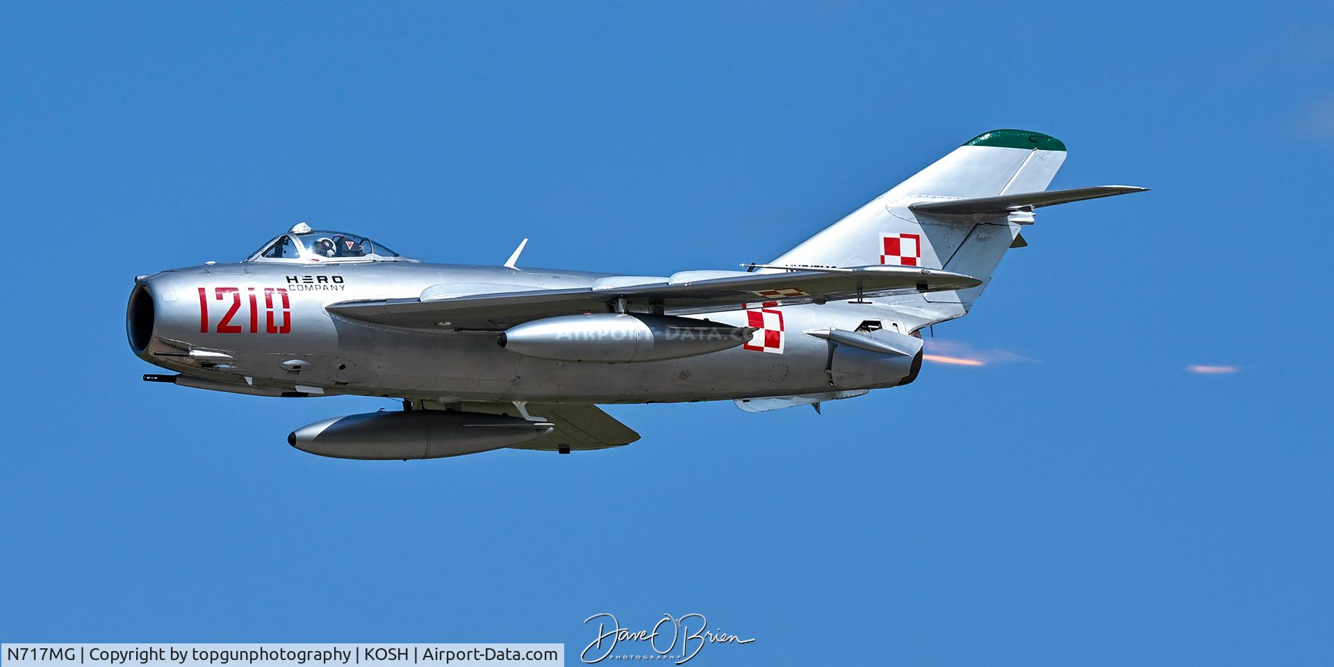 Aircraft N717MG, 1957 PZL-Mielec Lim-5 (MiG-17F), c/n 1C1210, Oshkosh 26, at KOSH, photo by topgunphotography