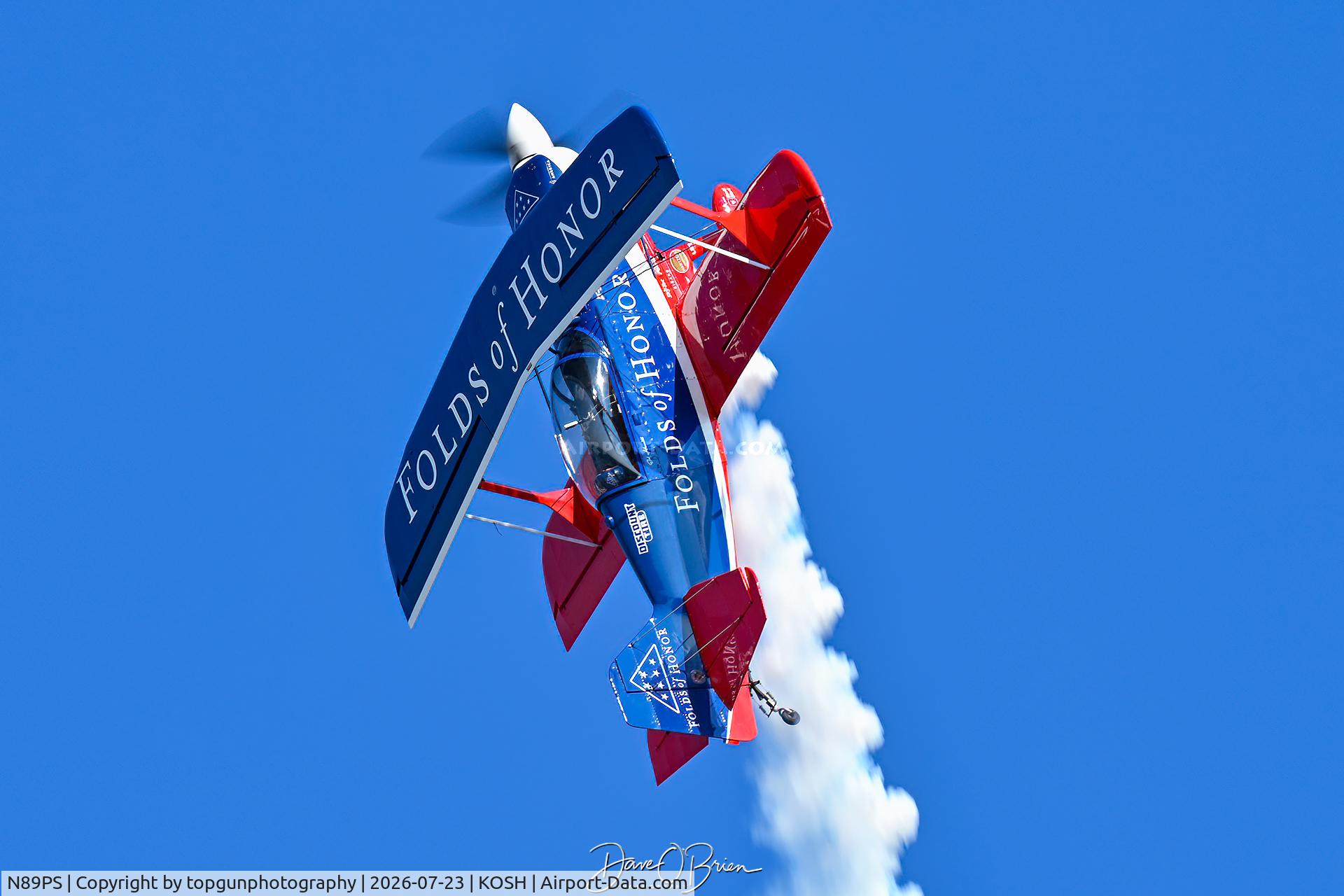 Aircraft N89PS, 1998 Aviat Pitts S-2C Special, c/n 6013, Ed Hamill and the Wings of Fold Pitts S-2, at KOSH, photo by topgunphotography
