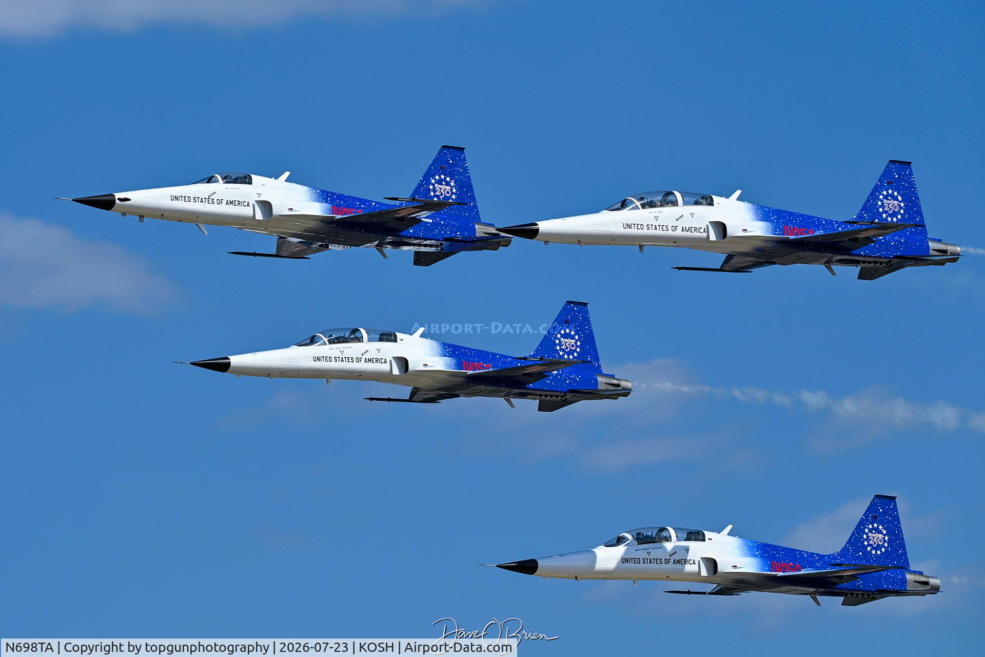 Aircraft N698TA, 1975 Northrop F-5F Tiger II, c/n W.1008, GHOST Flight, at KOSH, photo by topgunphotography