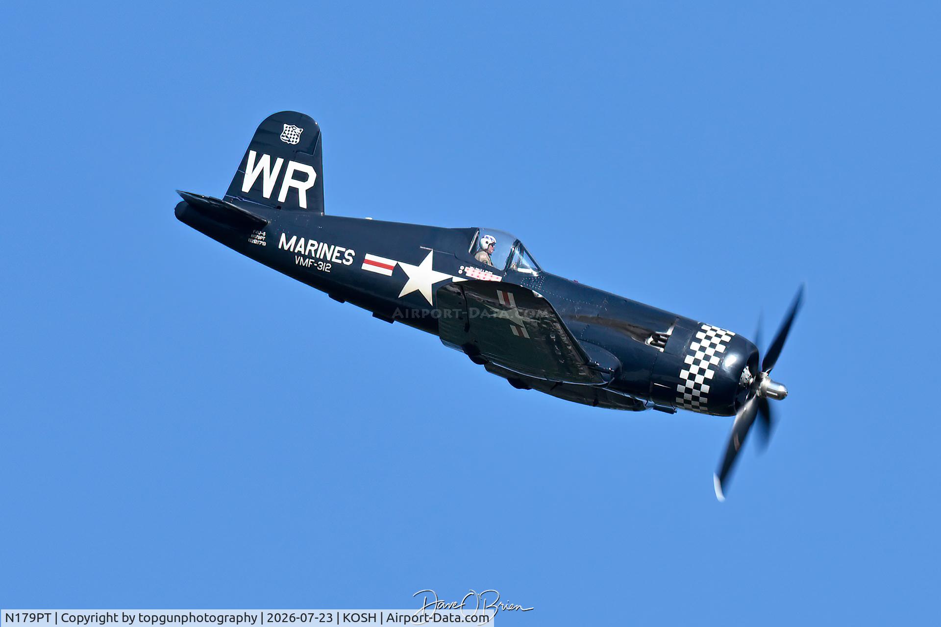 Aircraft N179PT, 1948 Vought F4U-5 Corsair, c/n Not found (Bu122179), Oshkosh 26, at KOSH, photo by topgunphotography