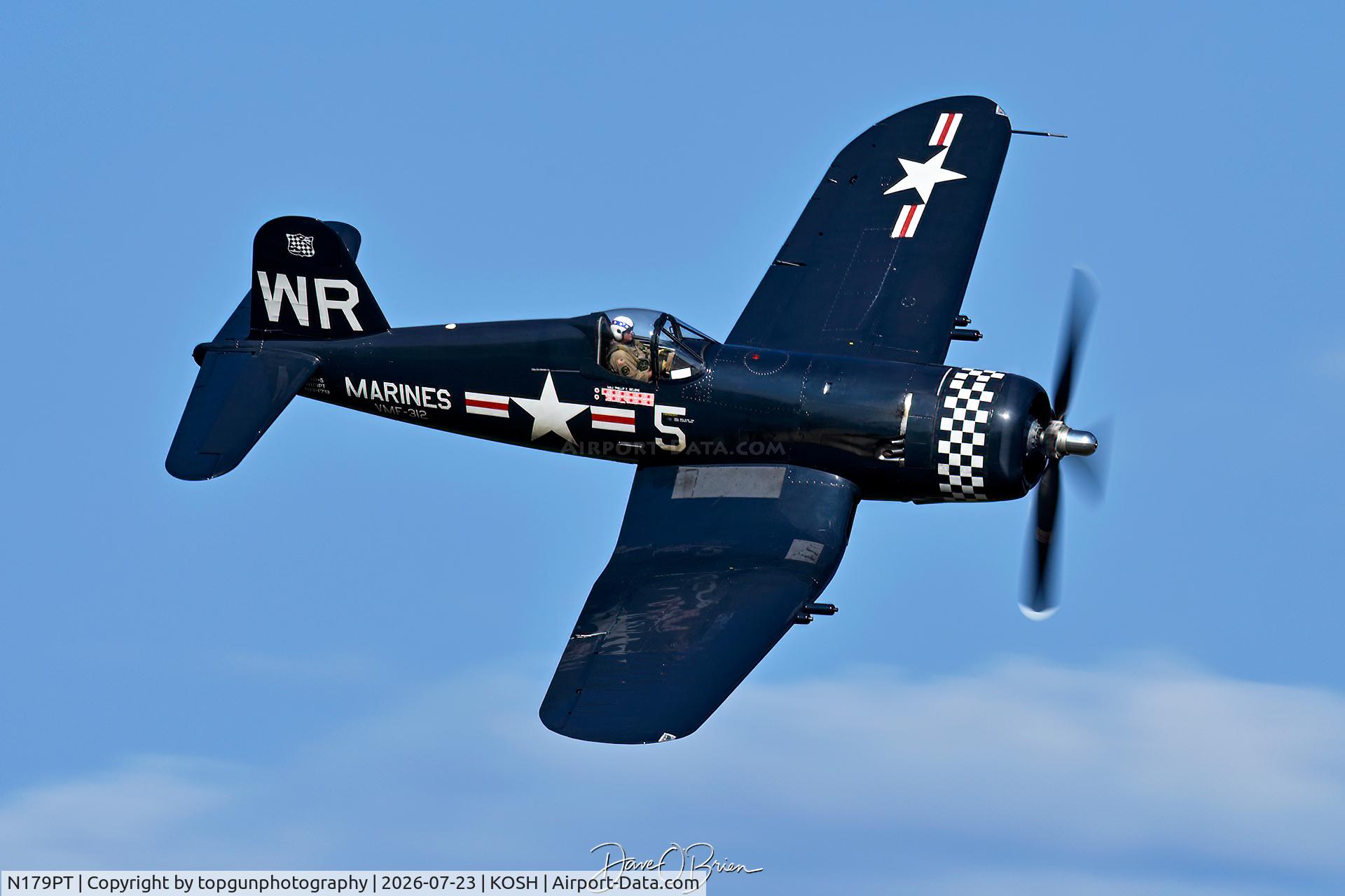 Aircraft N179PT, 1948 Vought F4U-5 Corsair, c/n Not found (Bu122179), Oshkosh 26, at KOSH, photo by topgunphotography