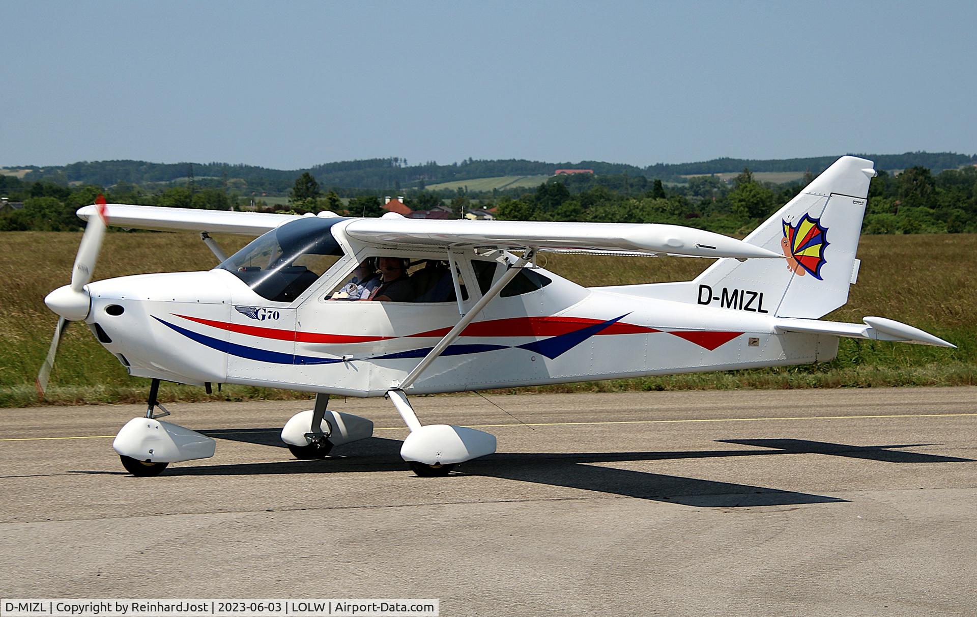 Aircraft D-MIZL, Nando Groppo G-70, c/n unknown, Having finished the Deutschlandflug 2023 at Wels, Austria, at LOLW, photo by ReinhardJost