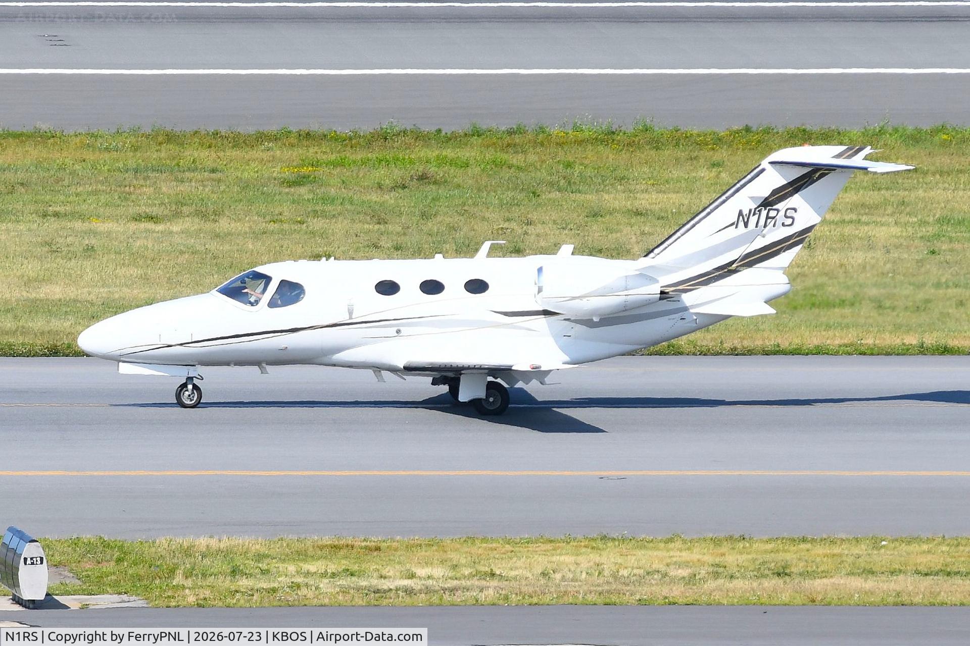 Aircraft N1RS, 2008 Cessna 510 Citation Mustang Citation Mustang, c/n 510-0105, Hotel Sierra Group LLC Ce510, at KBOS, photo by FerryPNL