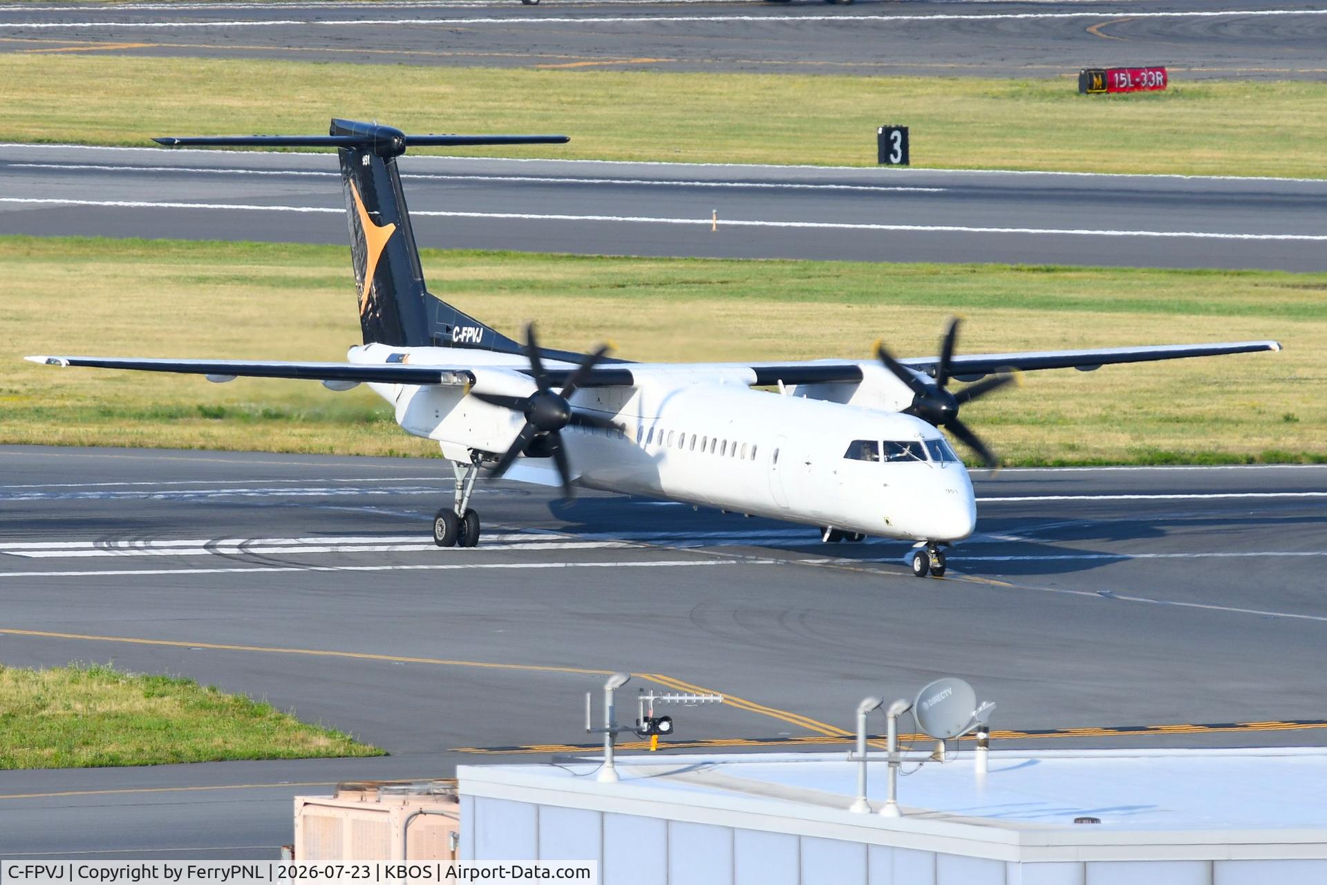 Aircraft C-FPVJ, 1998 De Havilland Canada DHC-8-402 Dash 8 Dash 8, c/n 4003, PAL Airlines DHC8 operating on a AC flight, at KBOS, photo by FerryPNL