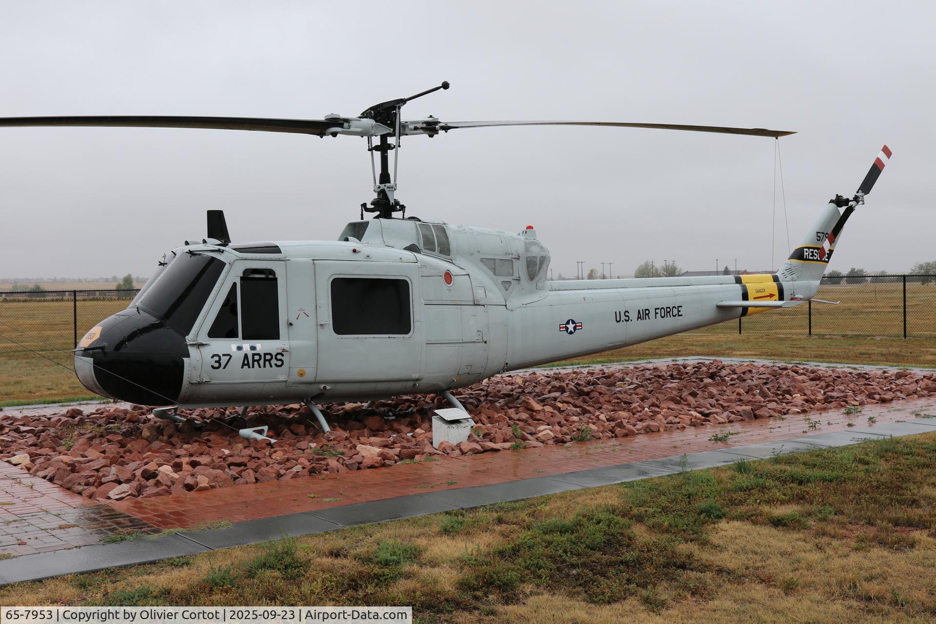 Aircraft 65-7953, 1965 Bell UH-1F-BF, c/n 7094 l/n 65-7953, Warren AFB, photo by Olivier Cortot