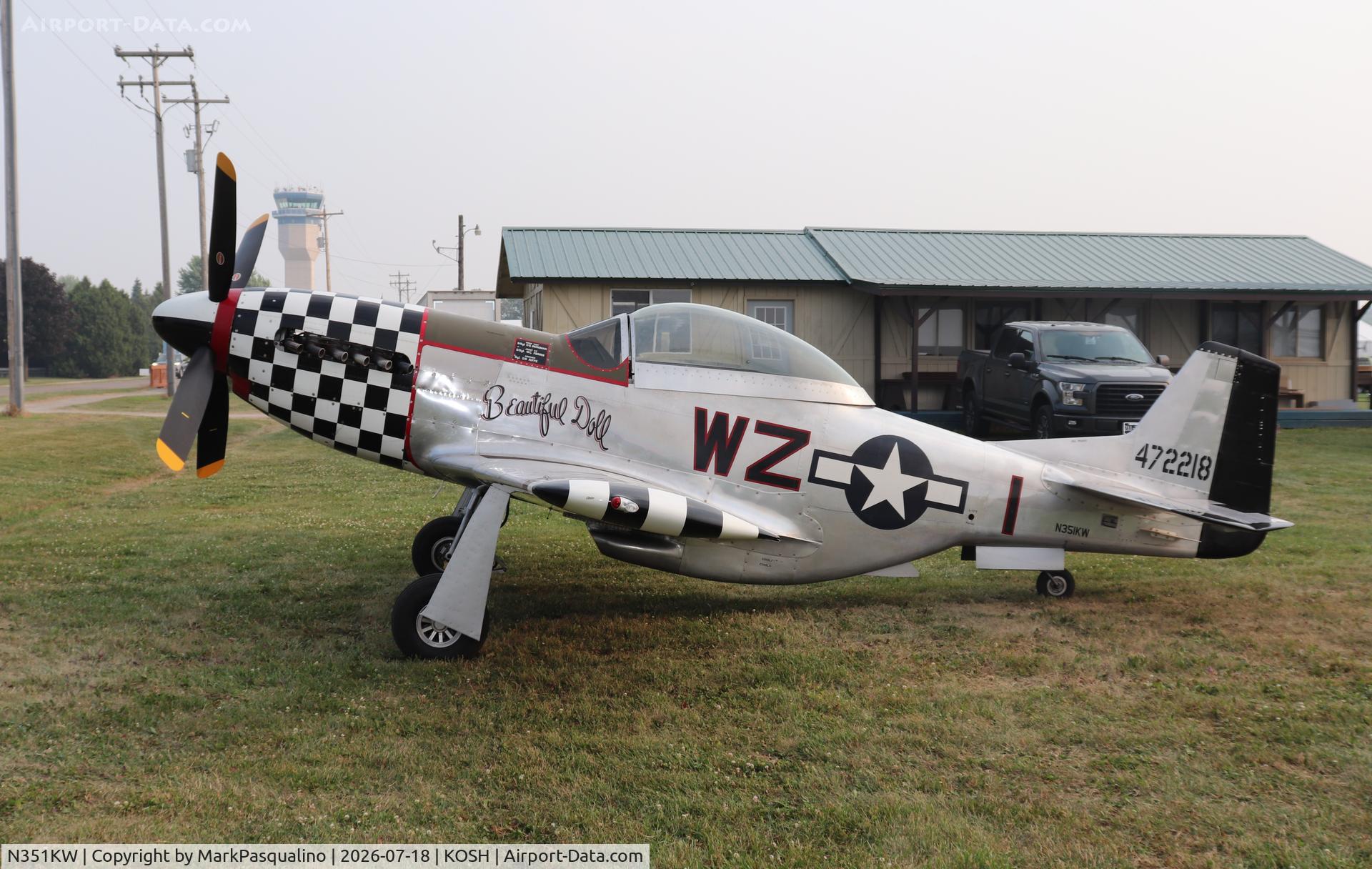 Aircraft N351KW, 1999 Stewart 51 S-51D Mustang, c/n 145, Stewart 51 S-51D Mustang, at KOSH, photo by MarkPasqualino