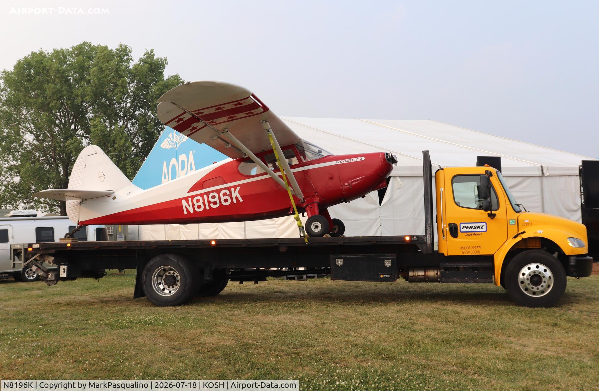 Aircraft N8196K, 1946 Stinson 108-1 Voyager, c/n 108-1196, Stinson 108-1, at KOSH, photo by MarkPasqualino
