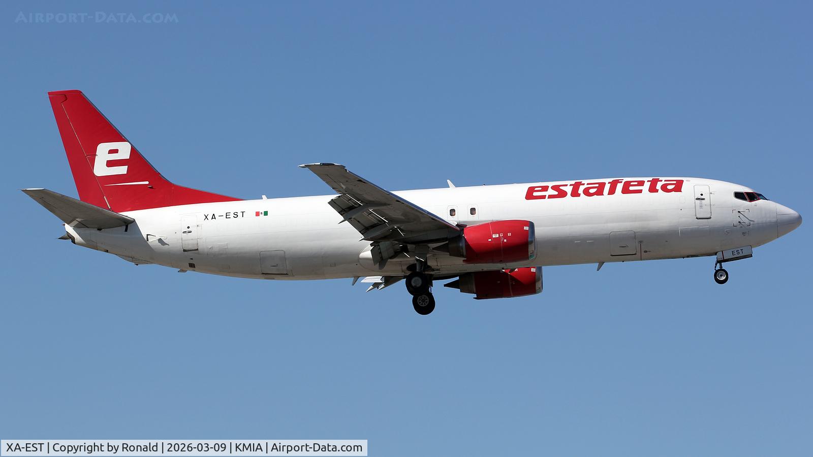 Aircraft XA-EST, 2023 Boeing 737-8, c/n 68100, at mia, at KMIA, photo by Ronald