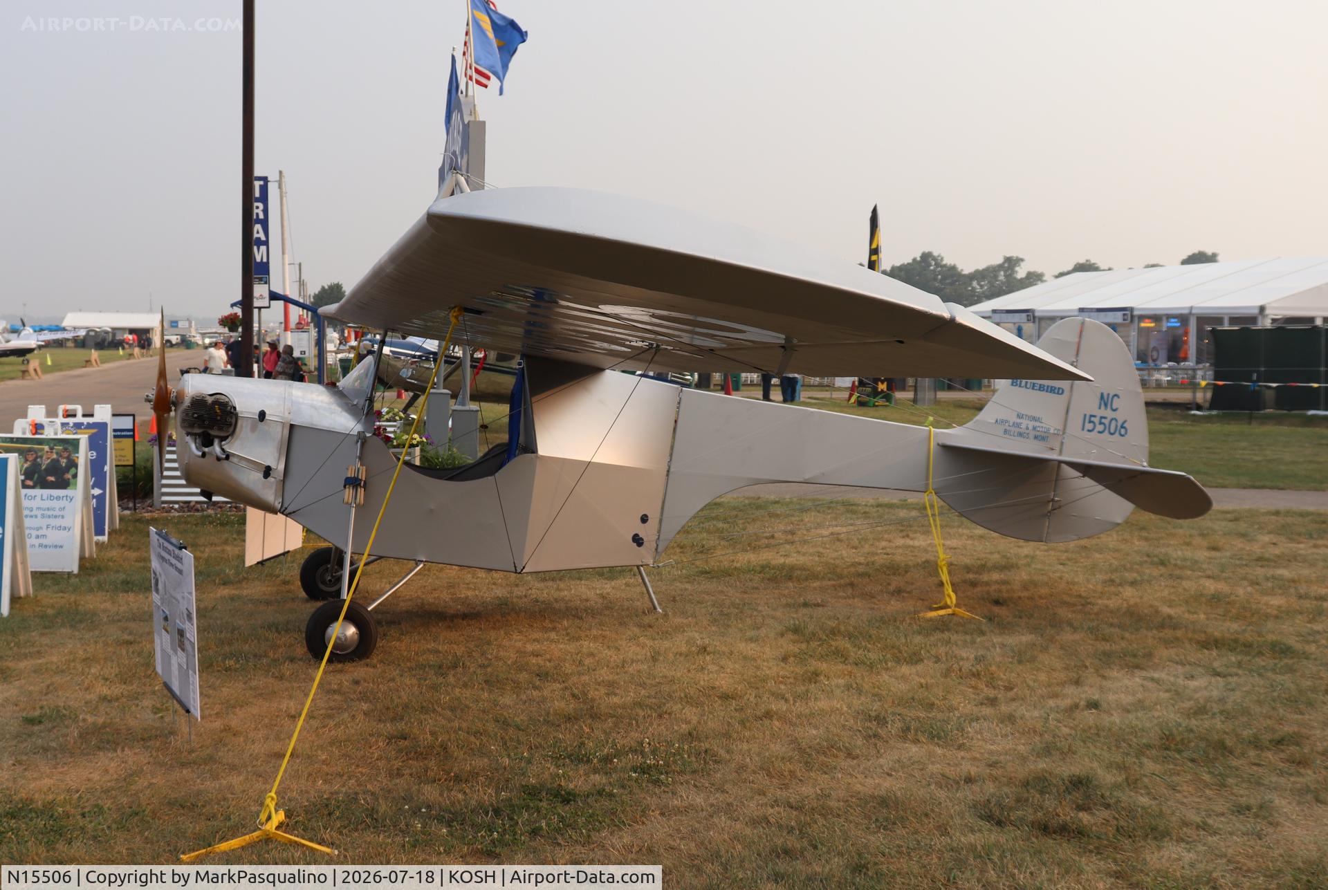 Aircraft N15506, 1935 National Airplane & Motor Co BLUEBIRD LP-1, c/n 5, Bluebird LP-1, at KOSH, photo by MarkPasqualino