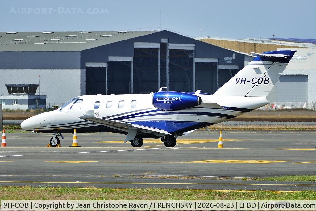 Aircraft 9H-COB, 2026 Cessna 525 CitationJet M2, c/n 525 l/n 0937, COB Alpha SAS, at LFBD, photo by Jean Christophe Ravon / FRENCHSKY