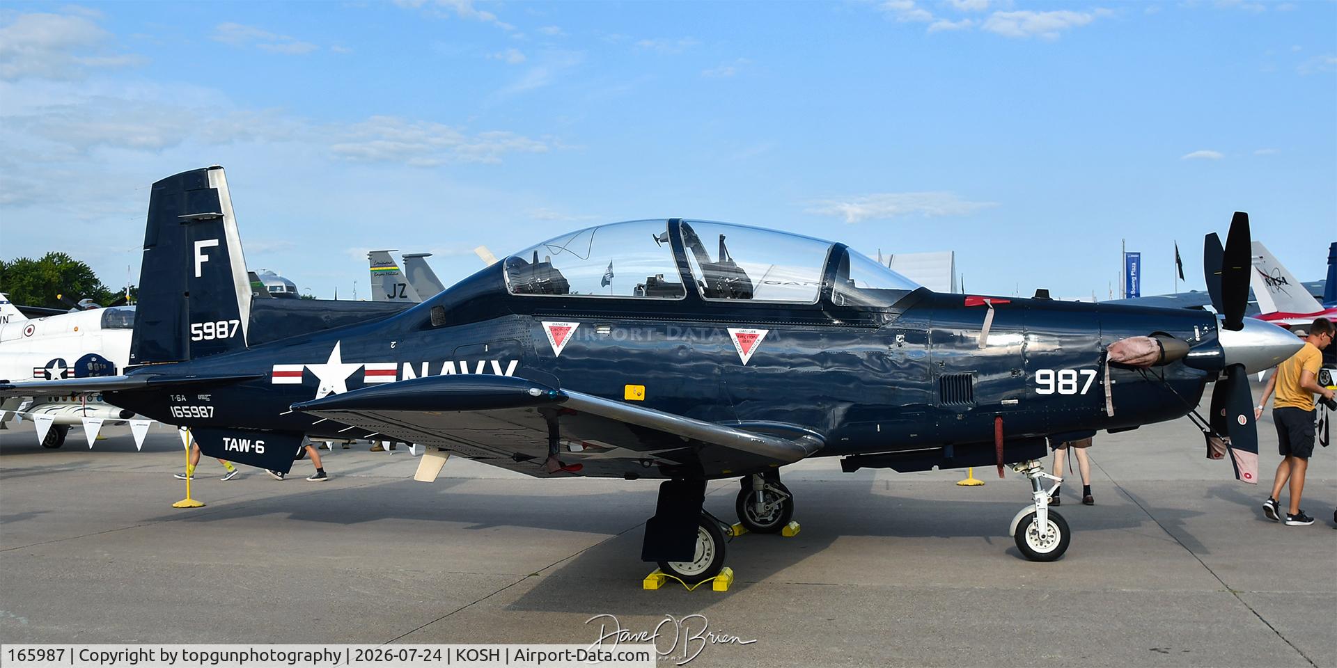 Aircraft 165987, Raytheon T-6A Texan II, c/n PT-157, KATT72 TAW-6 / NAS Pensacola, FL, at KOSH, photo by topgunphotography