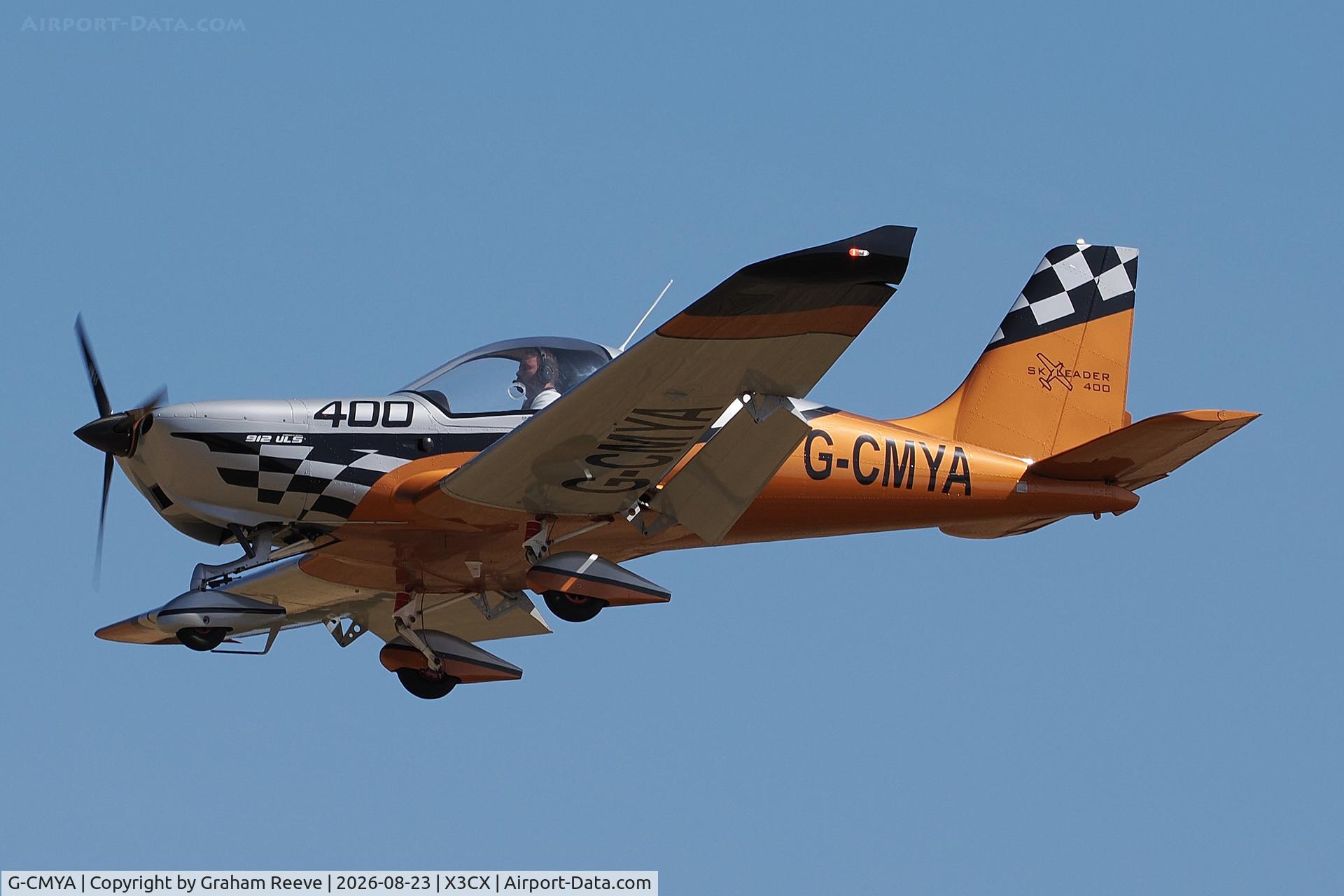 Aircraft G-CMYA, 2024 Air Operation Technologies JA-400 Skyleader 400, c/n 4 347 395d, Landing at Northrepps., at X3CX, photo by Graham Reeve