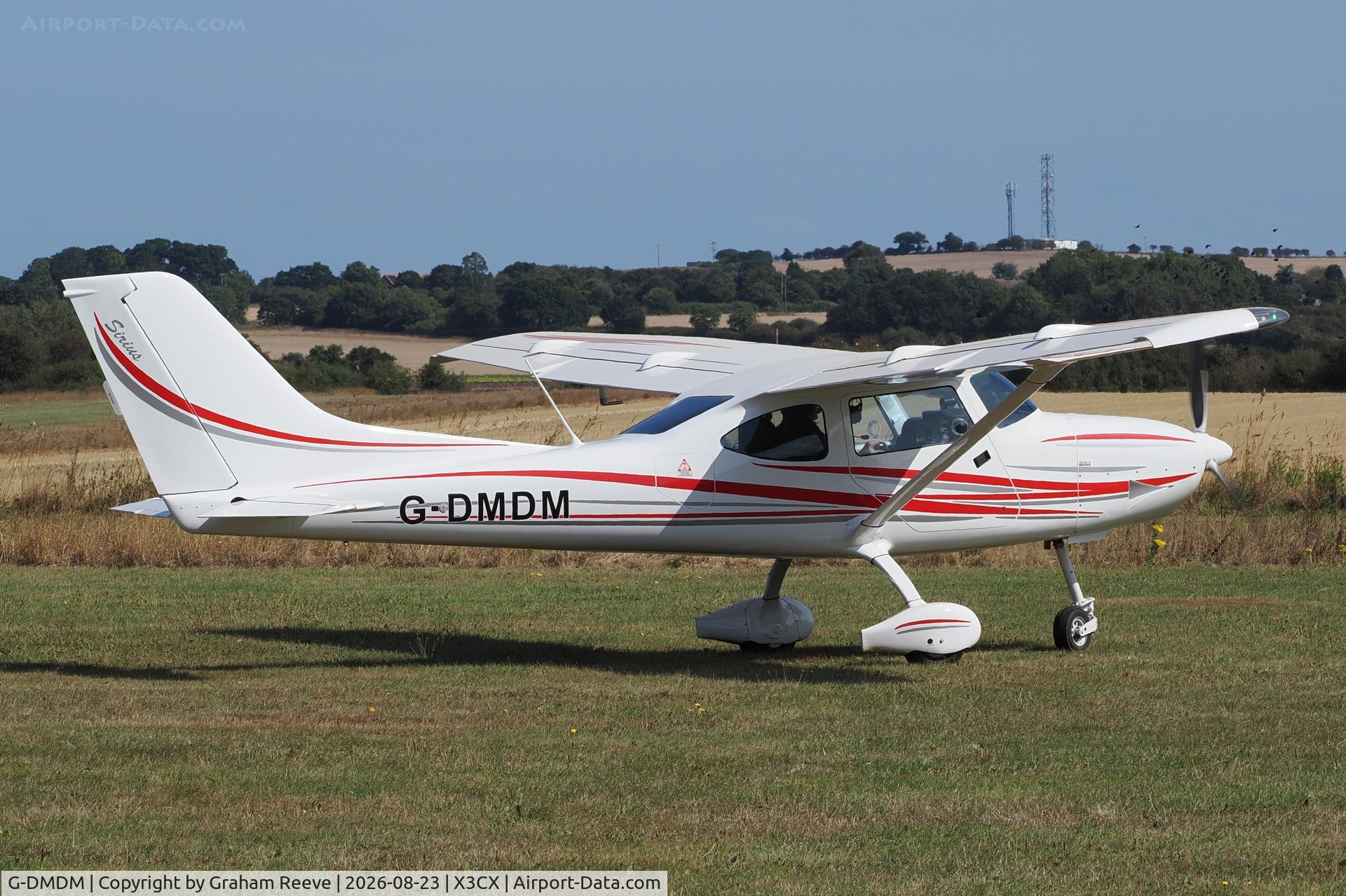 Aircraft G-DMDM, 2025 TL Ultralight SRO TL-3000 Sirius 600, c/n 25 SI 250, Departing from Northrepps., at X3CX, photo by Graham Reeve