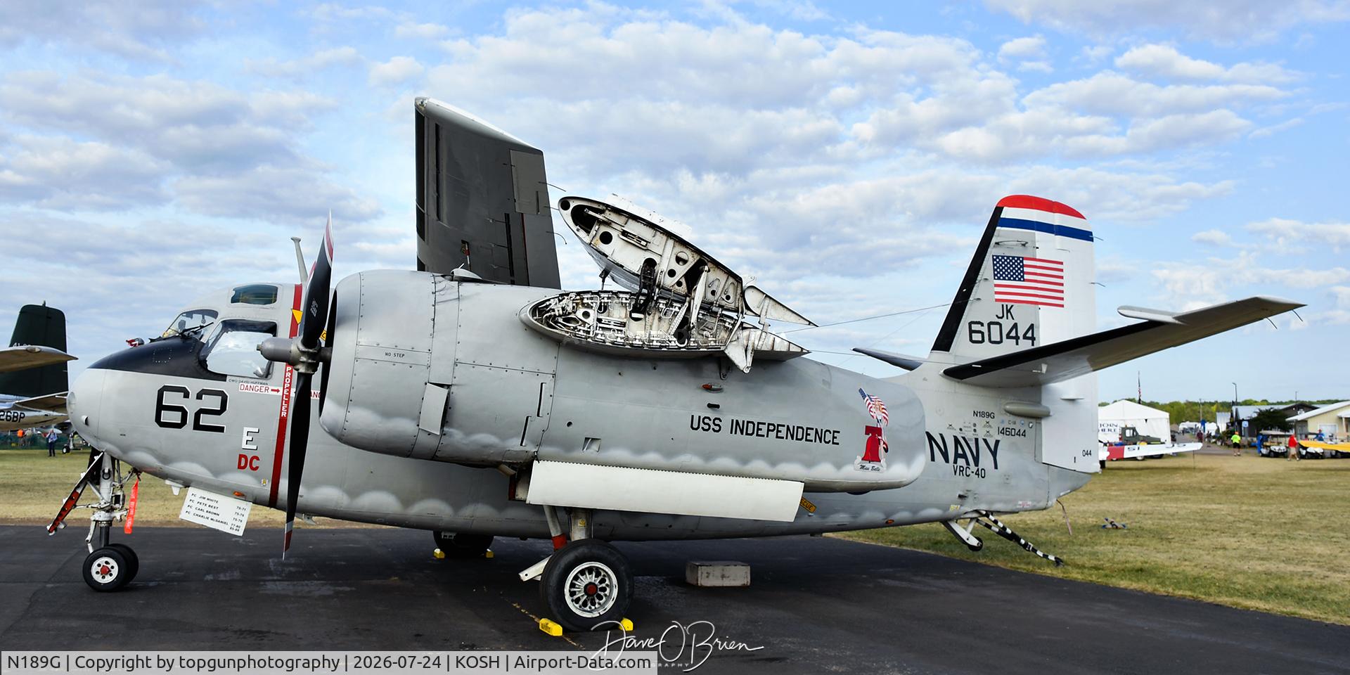 Aircraft N189G, 1955 Grumman C-1A Trader, c/n G-96-74, Oshkosh Warbird, at KOSH, photo by topgunphotography