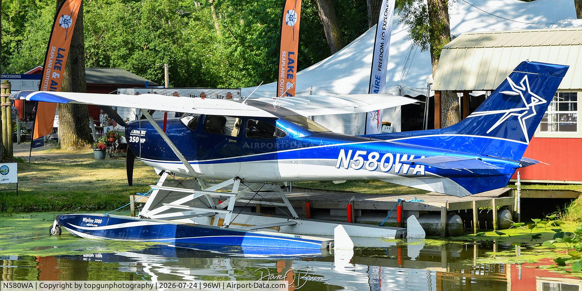 Aircraft N580WA, 2002 Cessna 182T Skylane, c/n 18281178, Oshkosh 26, at 96WI, photo by topgunphotography
