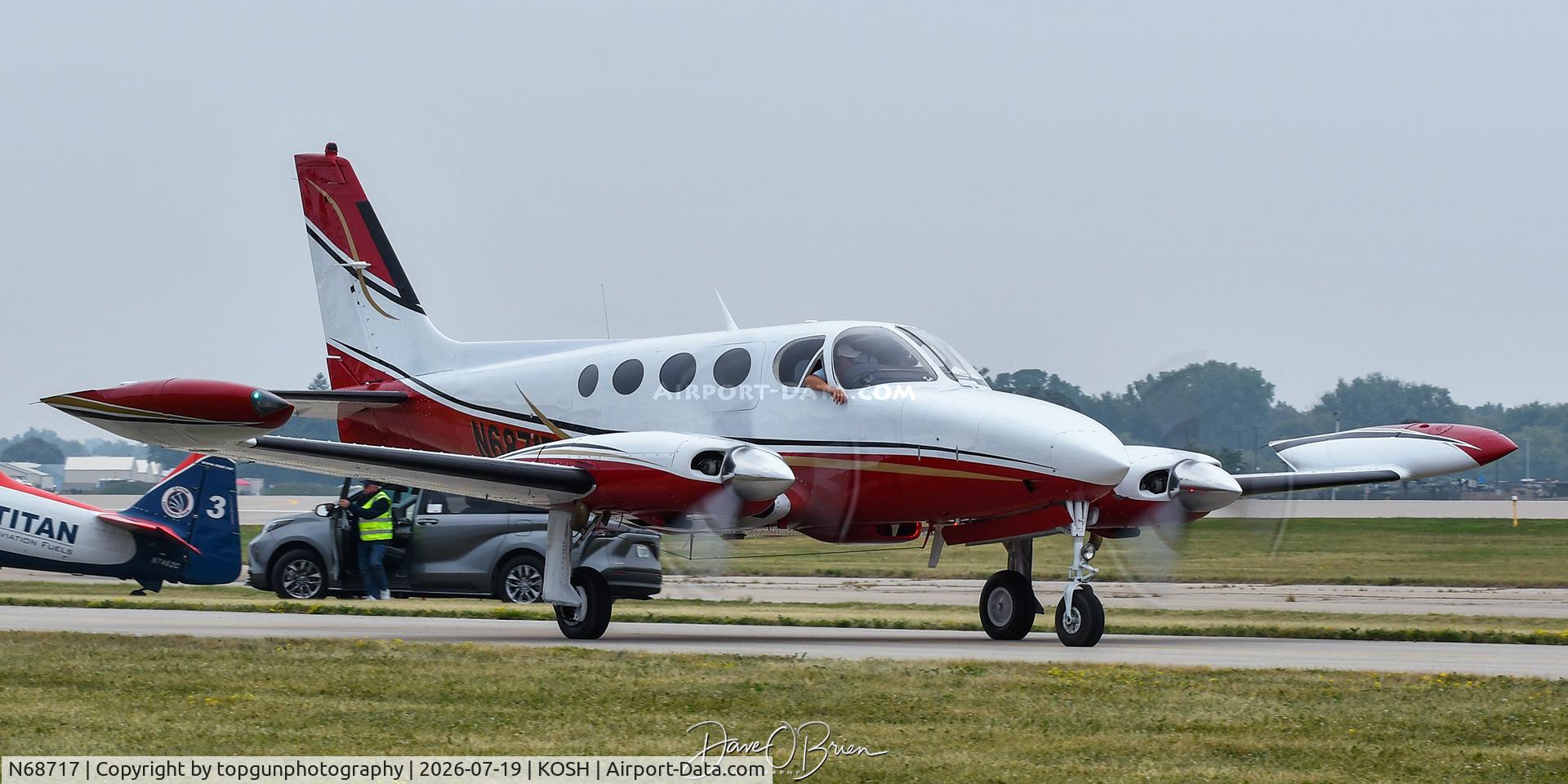Aircraft N68717, 1982 Cessna 340A, c/n 340A1526, Oshkosh 26, at KOSH, photo by topgunphotography