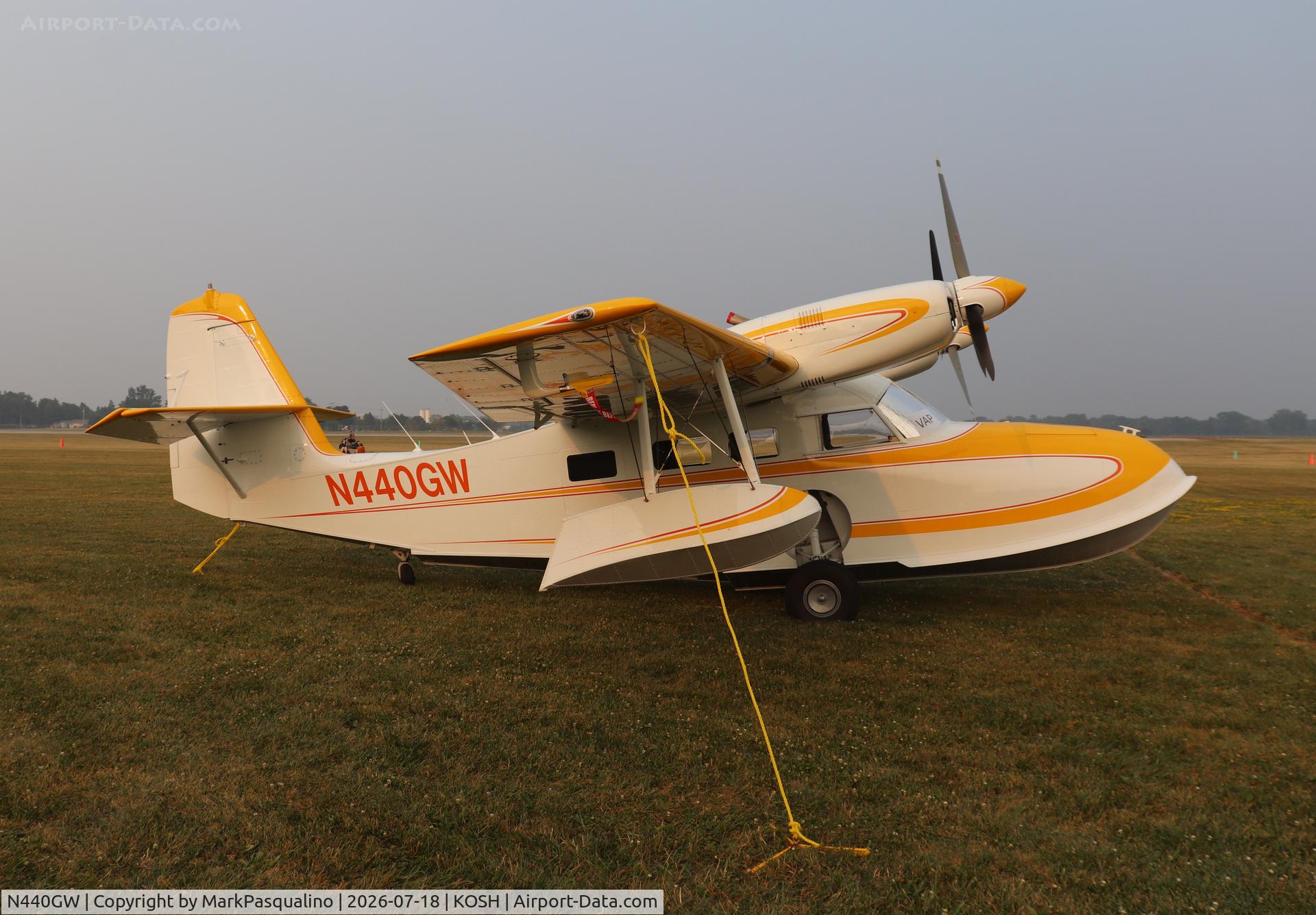 Aircraft N440GW, 1945 Grumman G-44A Widgeon, c/n 1410, Grumman G-44A, at KOSH, photo by MarkPasqualino