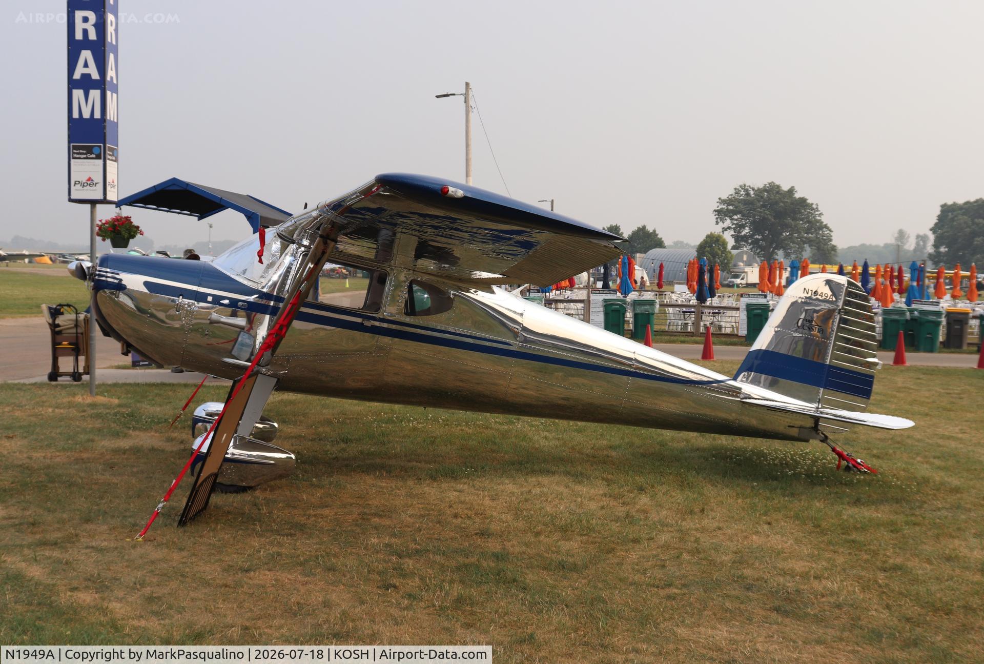 Aircraft N1949A, 1949 Cessna 140A, c/n 15240, Cessna 140A, at KOSH, photo by MarkPasqualino