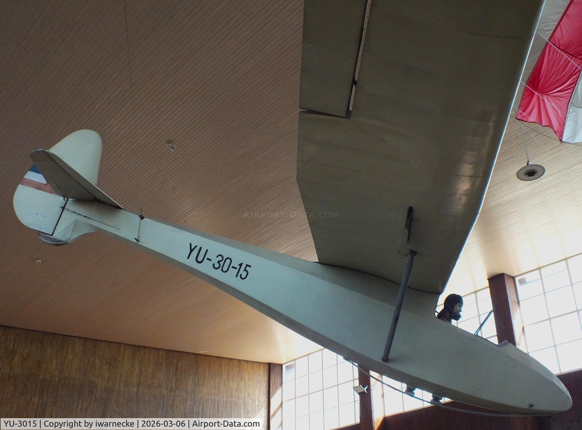 Aircraft YU-3015, 1948 Utva Jastreb 54, c/n 190, UTVA (Letov, Ljubljana) Sostaric Jastreb 54 at the Technical Museum Nikola Tesla, Zagreb, photo by iwarnecke