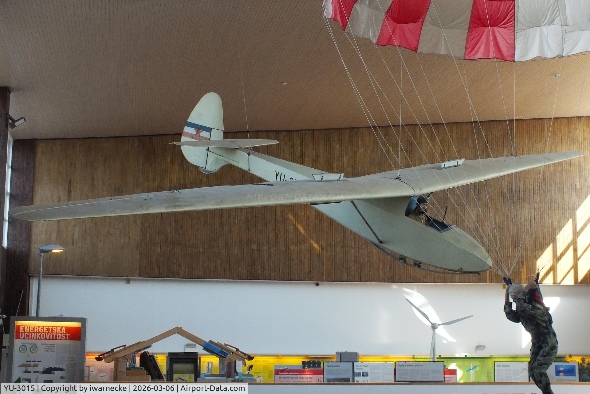 Aircraft YU-3015, 1948 Utva Jastreb 54, c/n 190, UTVA (Letov, Ljubljana) Sostaric Jastreb 54 at the Technical Museum Nikola Tesla, Zagreb, photo by iwarnecke