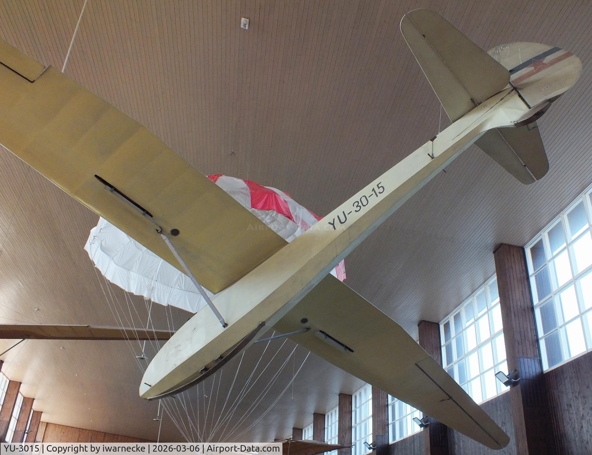 Aircraft YU-3015, 1948 Utva Jastreb 54, c/n 190, UTVA (Letov, Ljubljana) Sostaric Jastreb 54 at the Technical Museum Nikola Tesla, Zagreb, photo by iwarnecke