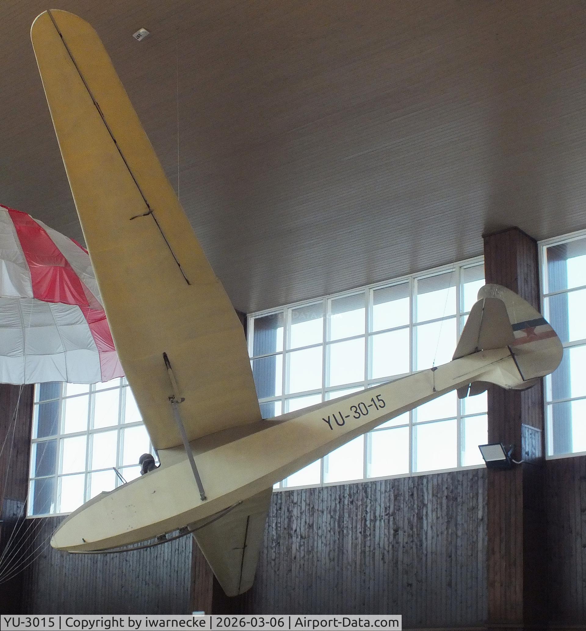 Aircraft YU-3015, 1948 Utva Jastreb 54, c/n 190, UTVA (Letov, Ljubljana) Sostaric Jastreb 54 at the Technical Museum Nikola Tesla, Zagreb, photo by iwarnecke