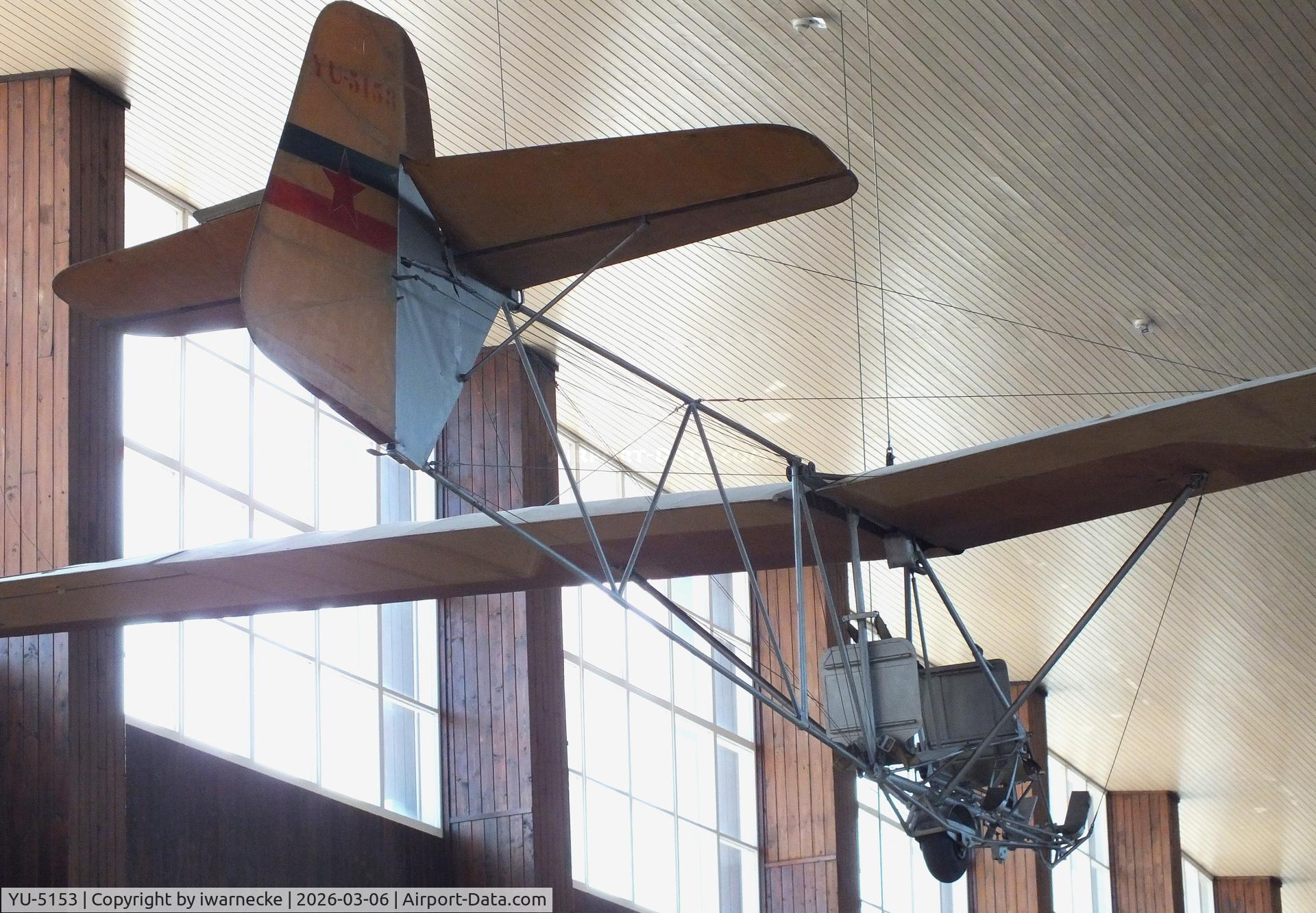 Aircraft YU-5153, Utva Roda, c/n not found_YU-5153, UTVA Sostaric Roda at the Technical Museum Nikola Tesla, Zagreb, photo by iwarnecke